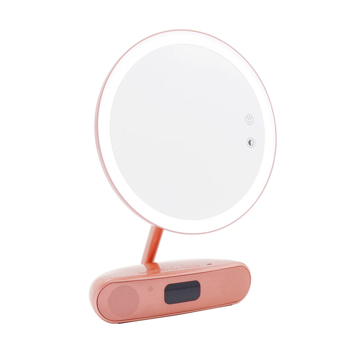Melody 9-inch Round Duotone Makeup Mirror with Bluetooth Speakers - Image 2
