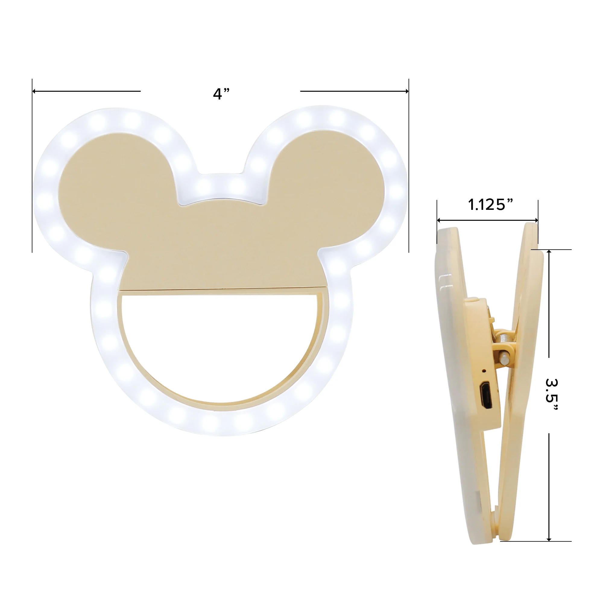 Mickey Mouse GlowMe® LED Beauty Ring Light - Image 5