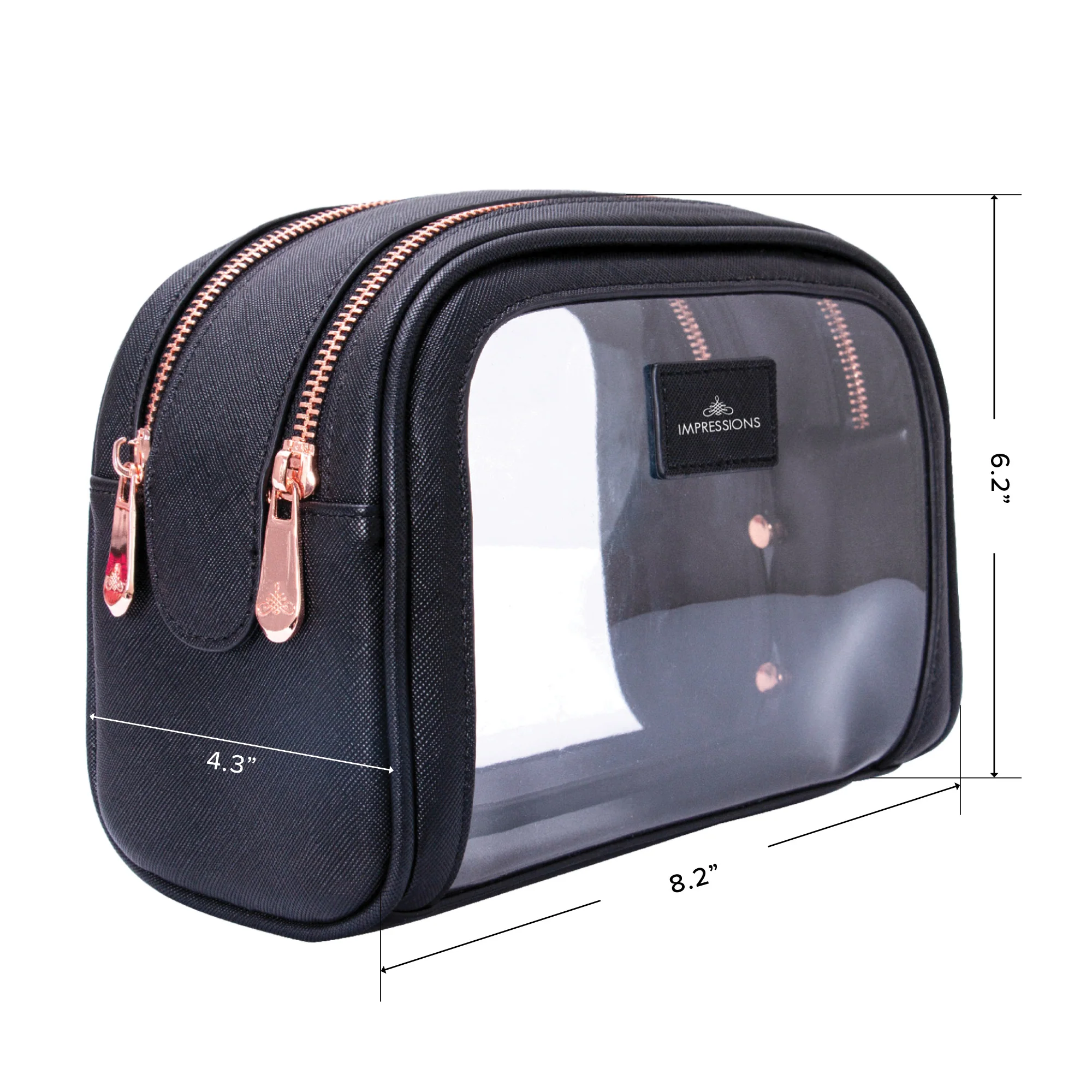 Monaco Double Zipper Cosmetic Case - Image 4