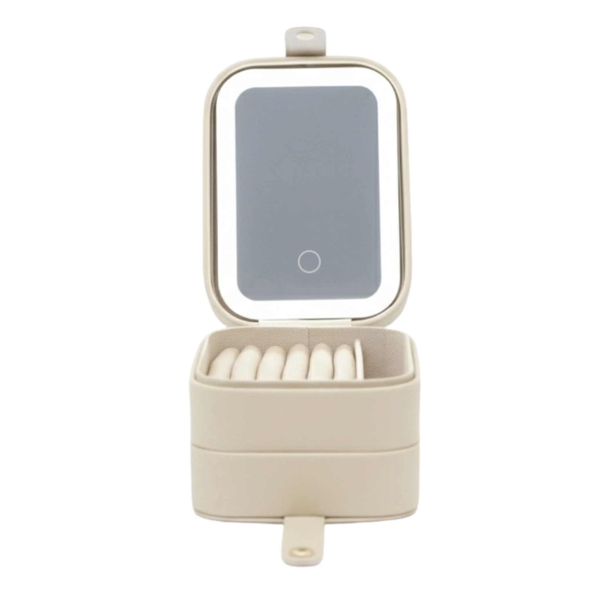 Montreaux Double Layer Jewelry Travel Case w/ LED Mirror - Image 11