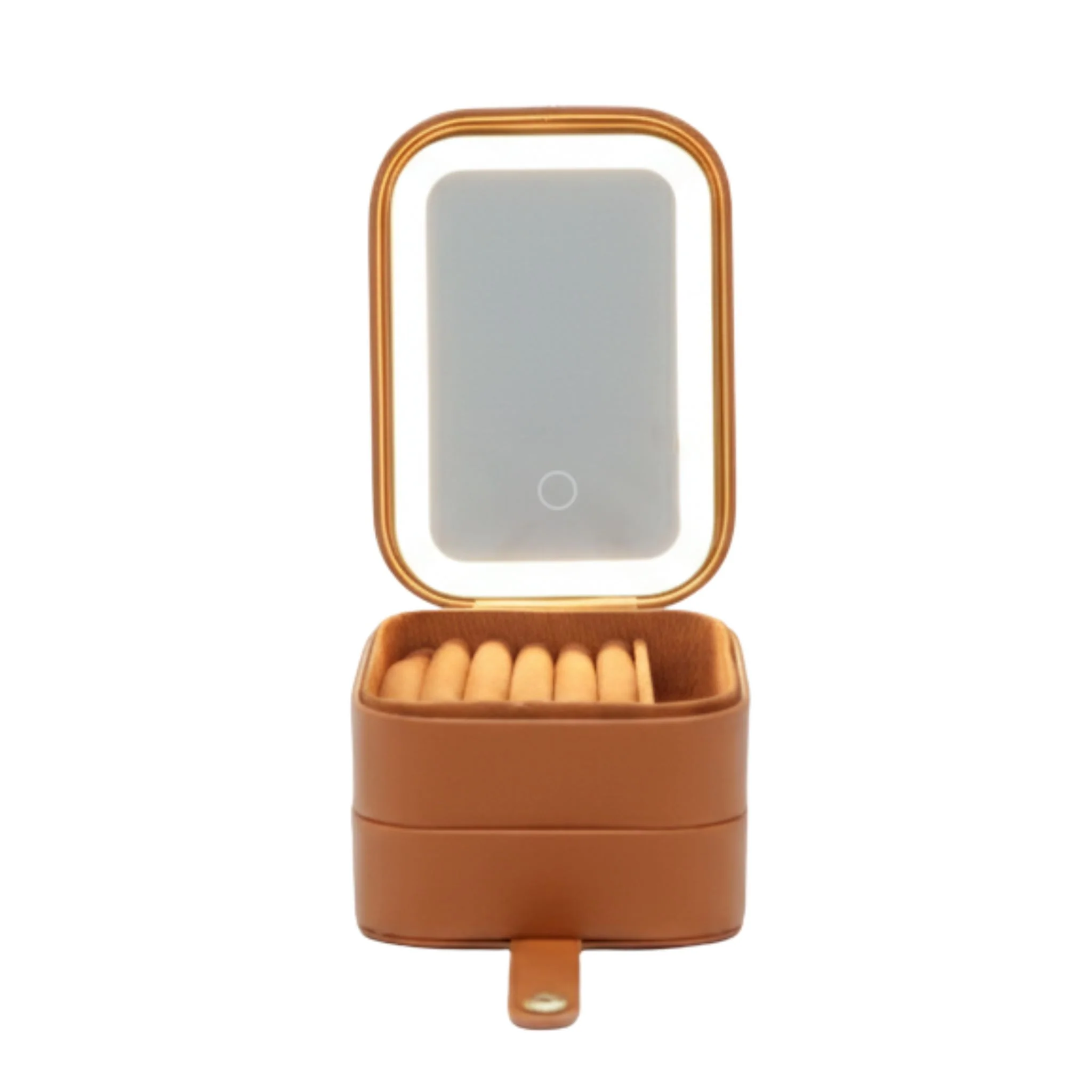 Montreaux Double Layer Jewelry Travel Case w/ LED Mirror - Image 6