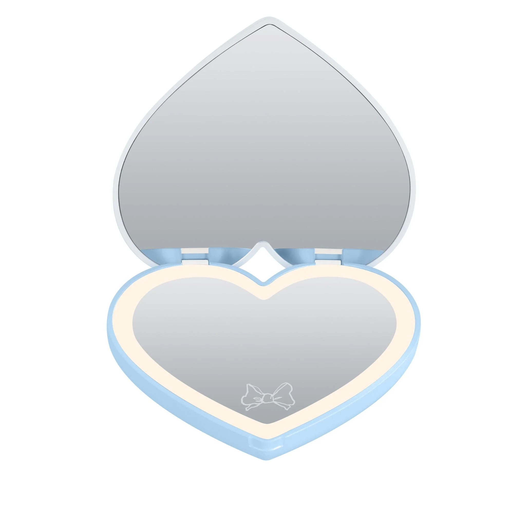 Peanuts™ Snoopy Heart Bow LED Compact Mirror - Image 2