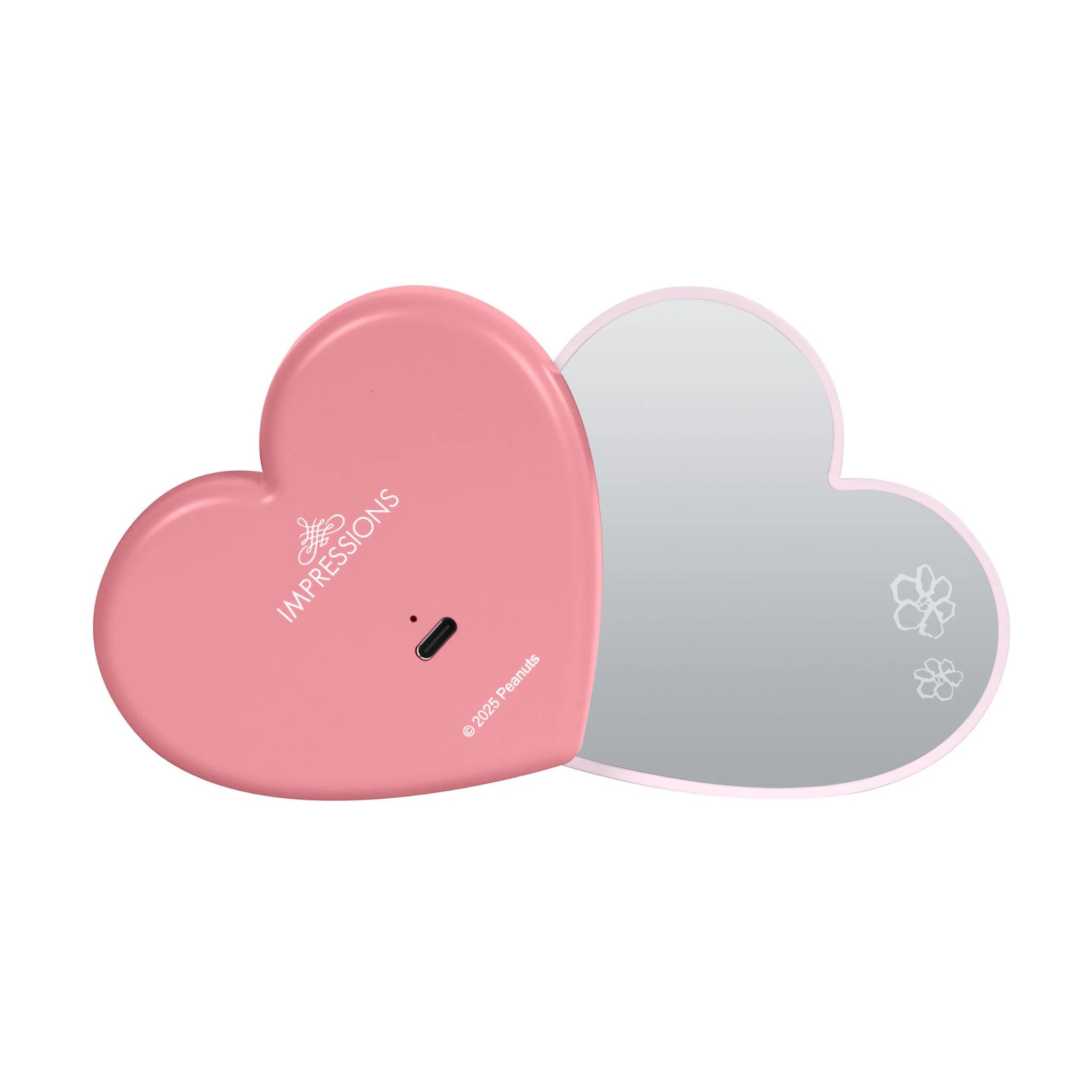 Peanuts™ Snoopy Swivel Heart Bow LED Compact Mirror - Image 5