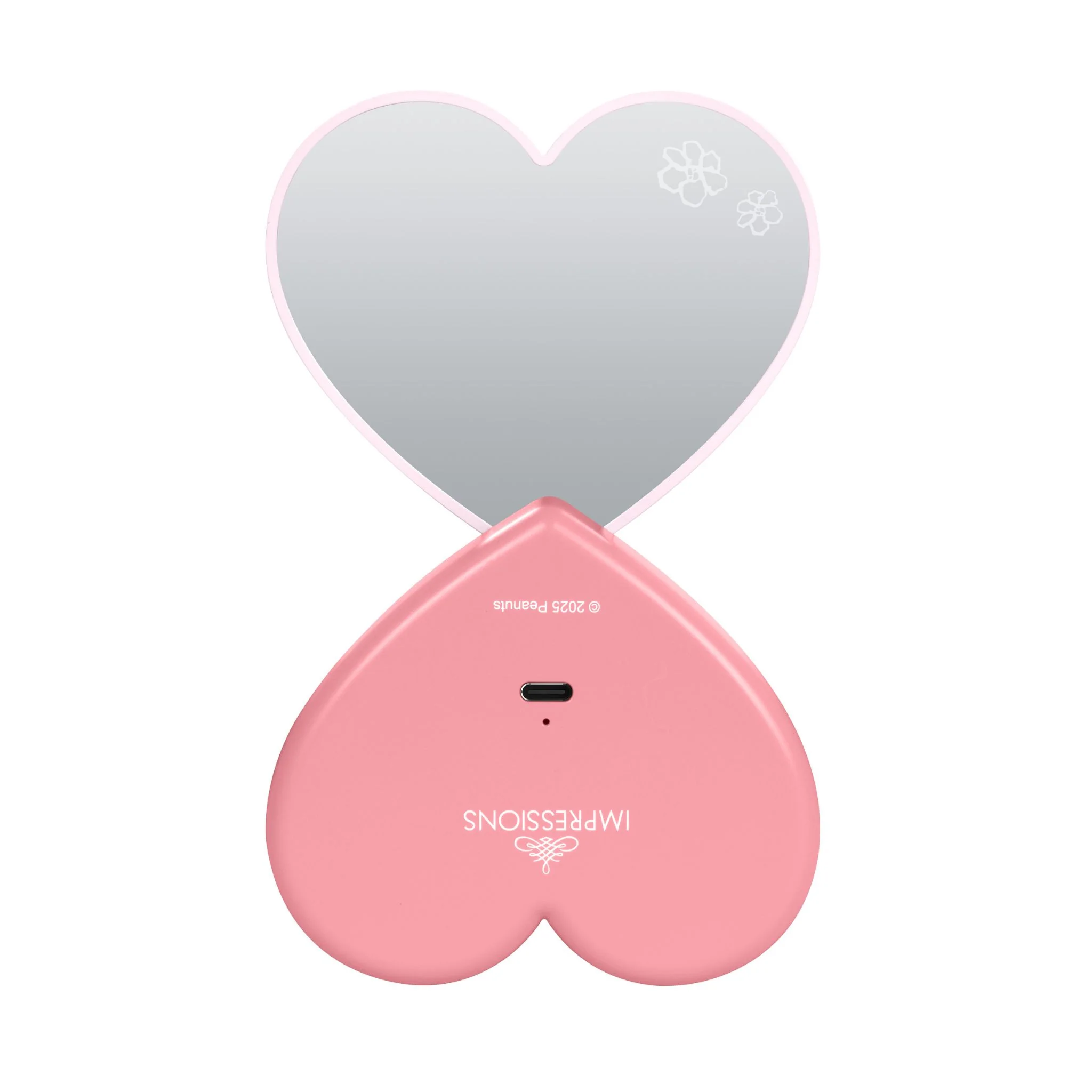 Peanuts™ Snoopy Swivel Heart Bow LED Compact Mirror - Image 6