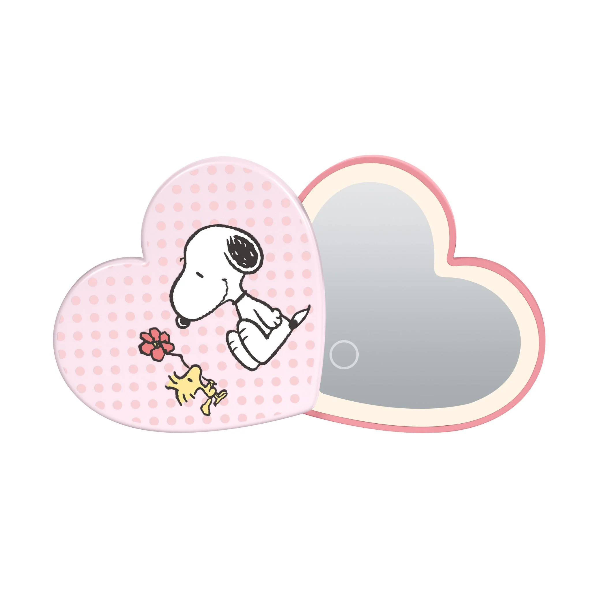 Peanuts™ Snoopy Swivel Heart Bow LED Compact Mirror - Image 9