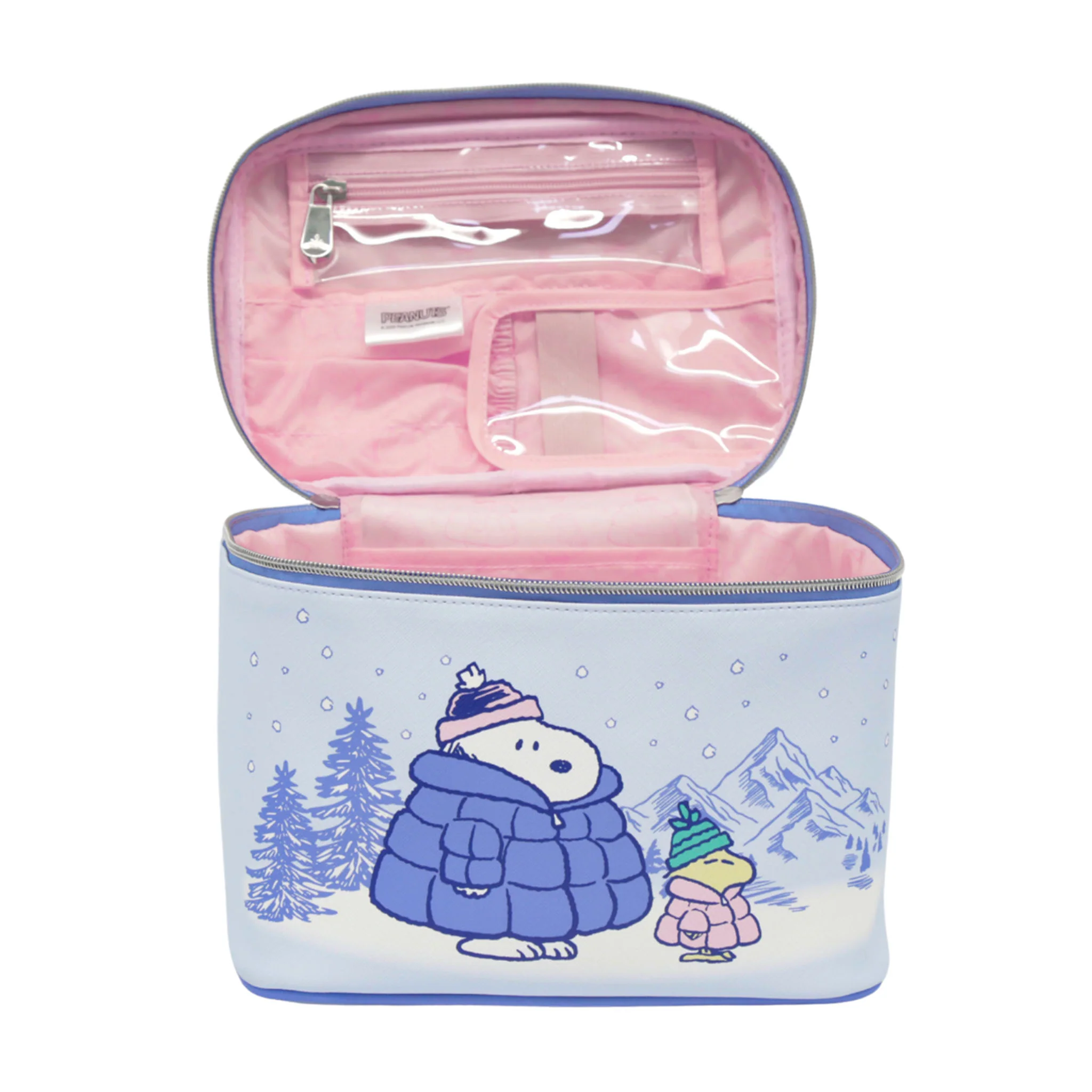 Peanuts™ Snoopy Winter Makeup Train Case - Image 2