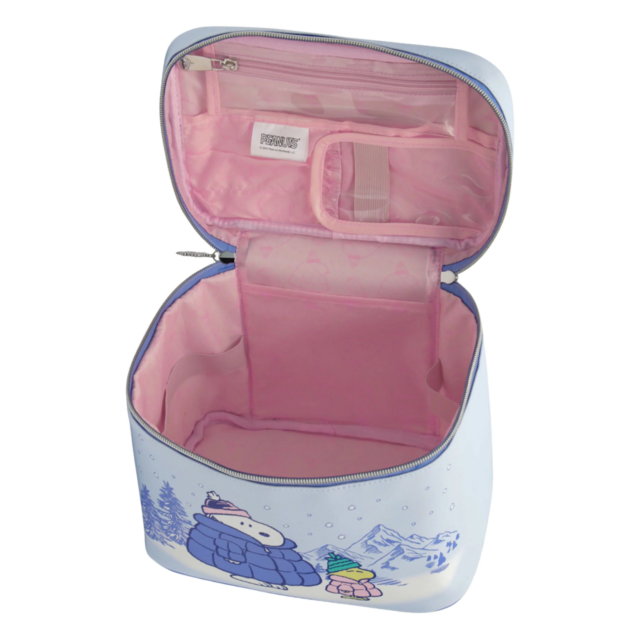 Peanuts™ Snoopy Winter Makeup Train Case - Image 3