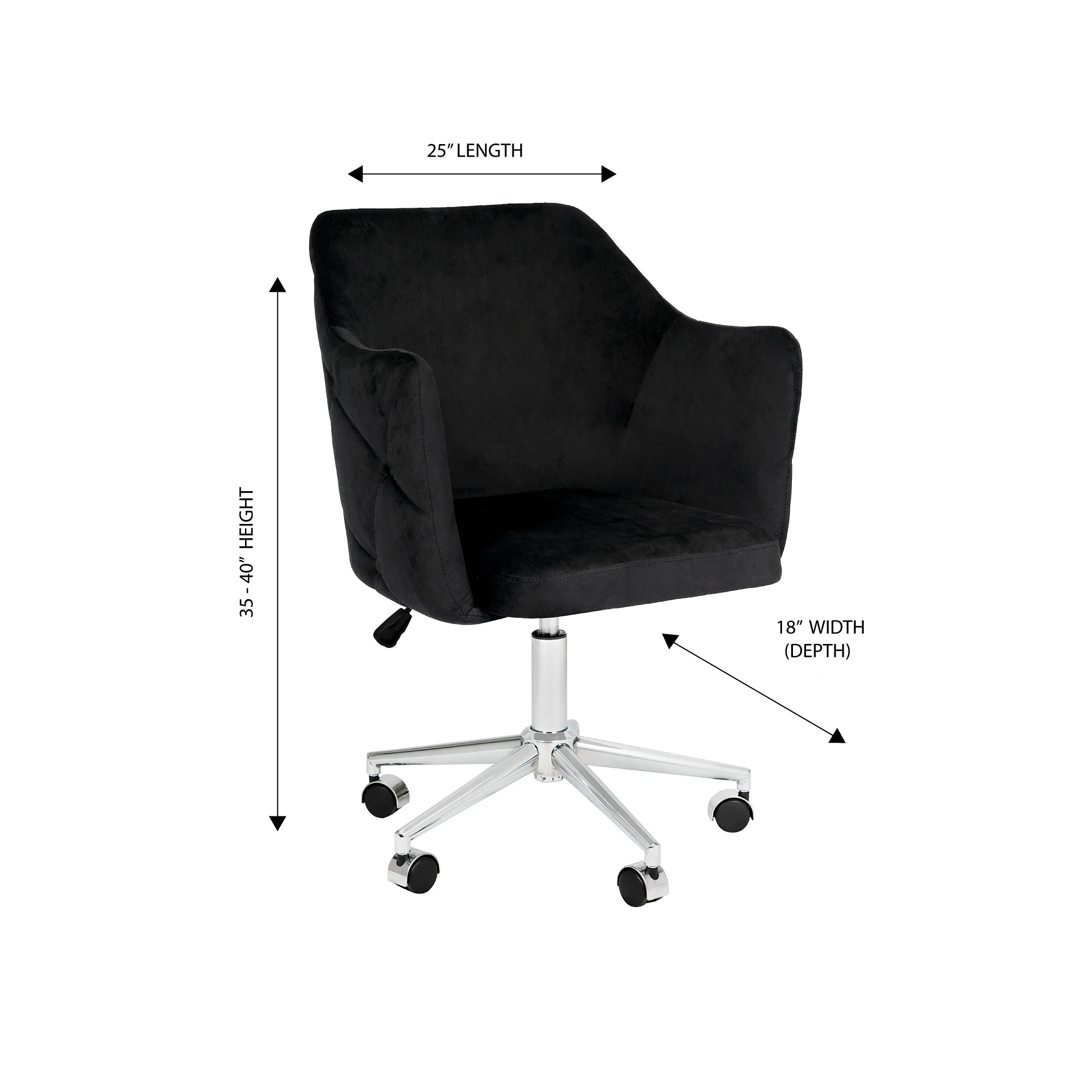Pearl Tufted Vanity Chair - Image 9