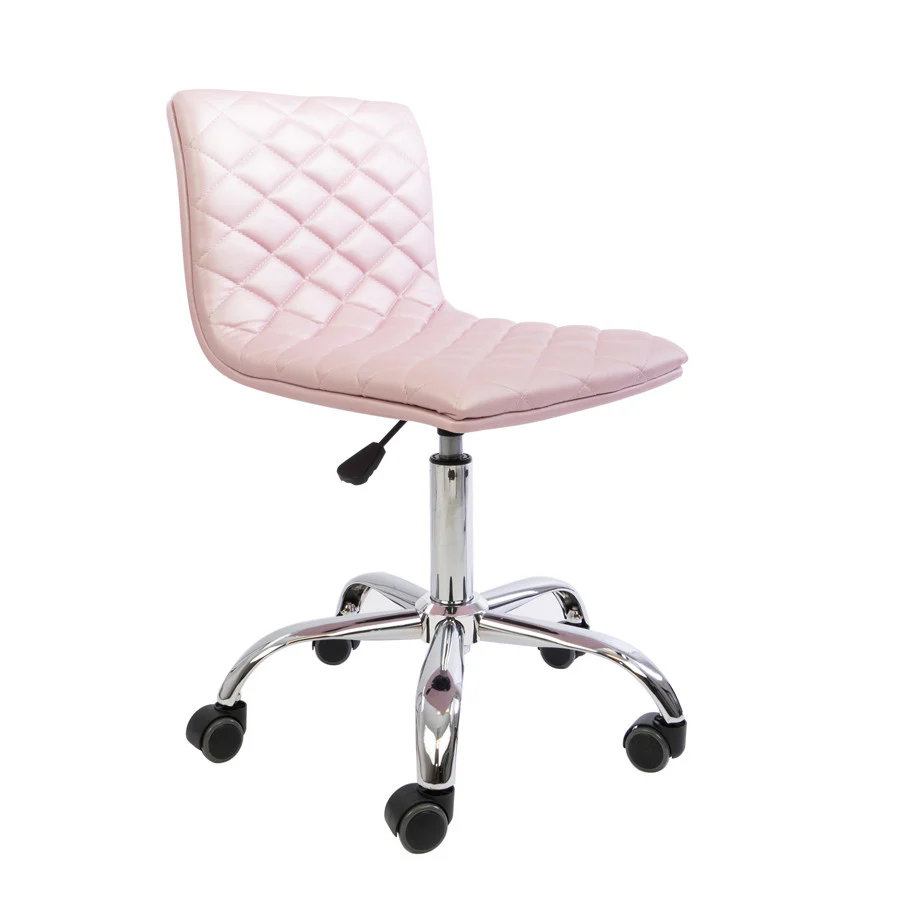 Eliza Diamond Quilted Vanity Chair - Image 4