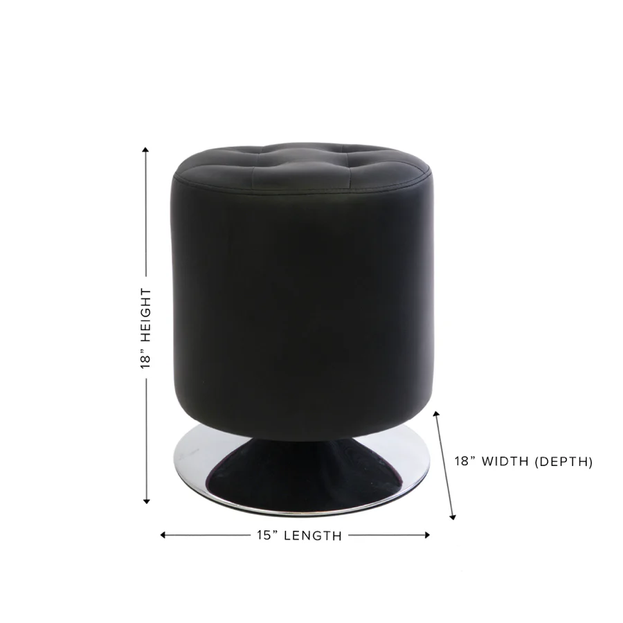 Rosey Tufted Vanity Ottoman - Image 5