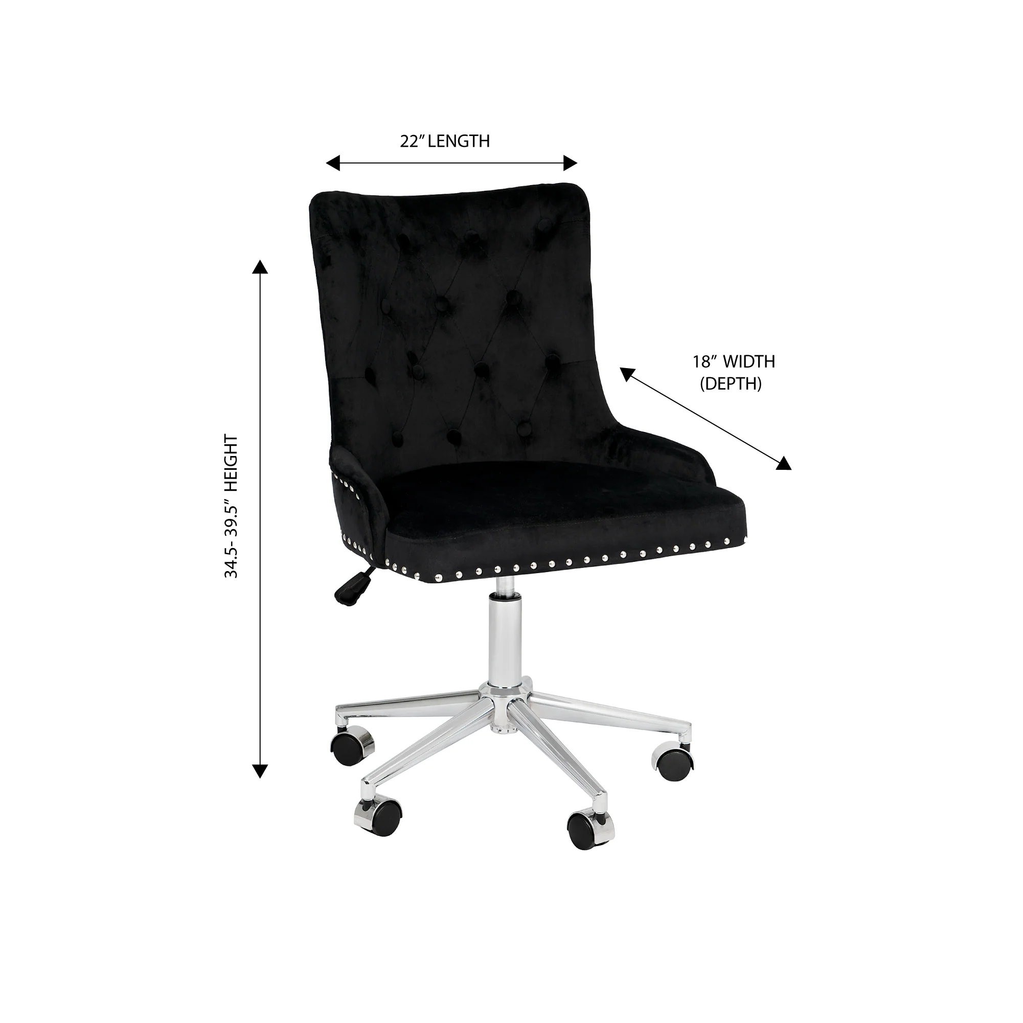 Raven Tufted Vanity Chair - Image 6
