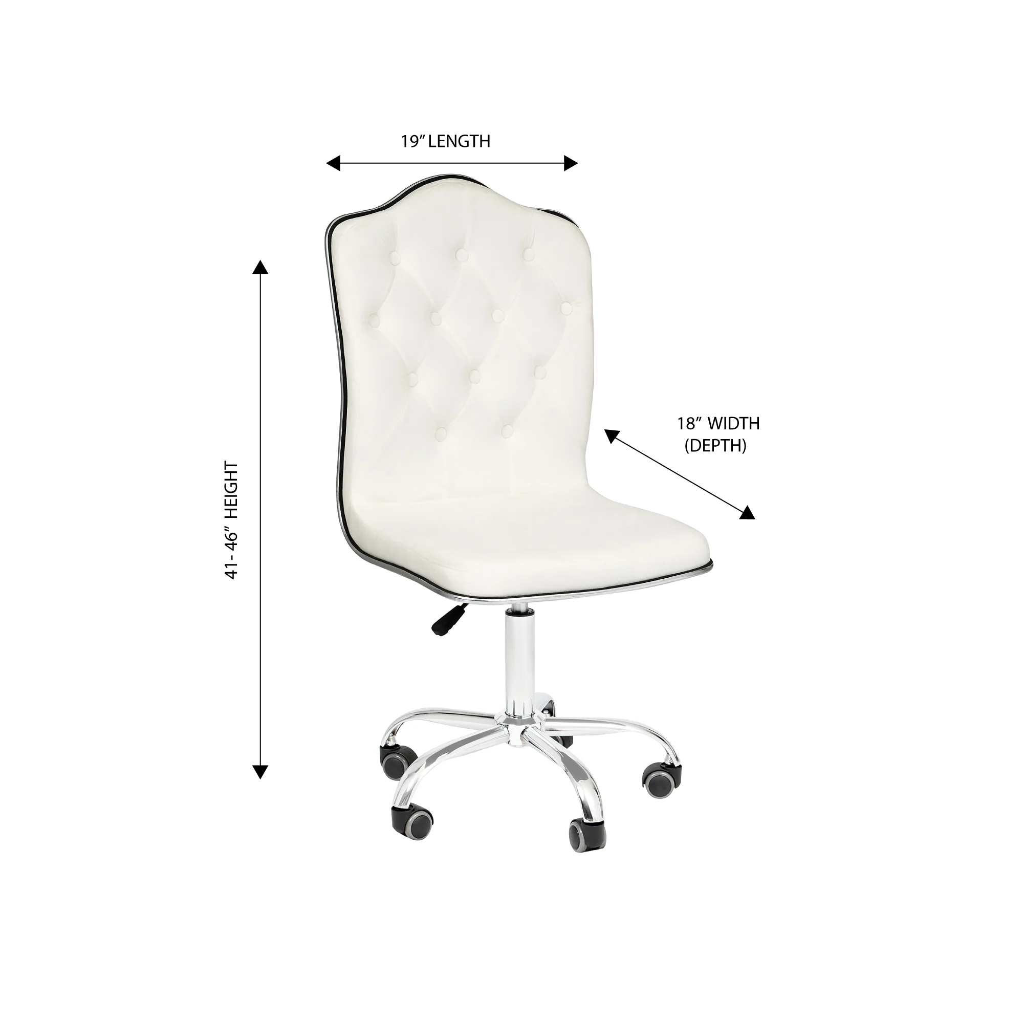 Royal Tufted Vanity Chair - Image 17