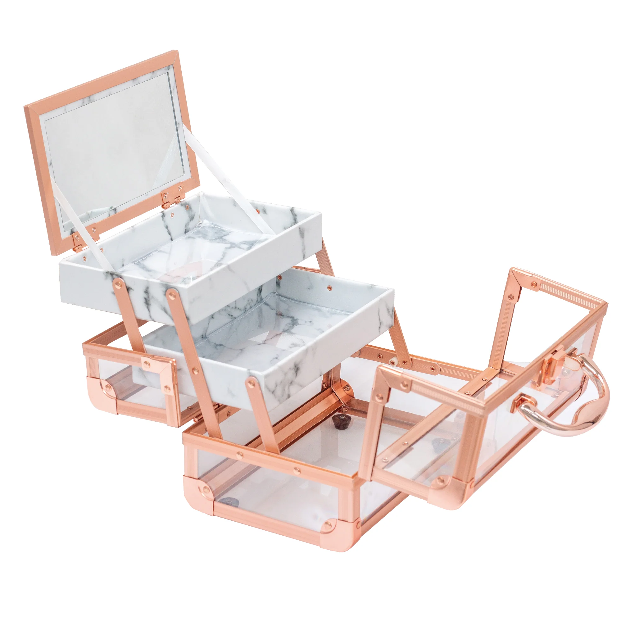 Savvy Lux Makeup Travel Case with Mirror - Image 2