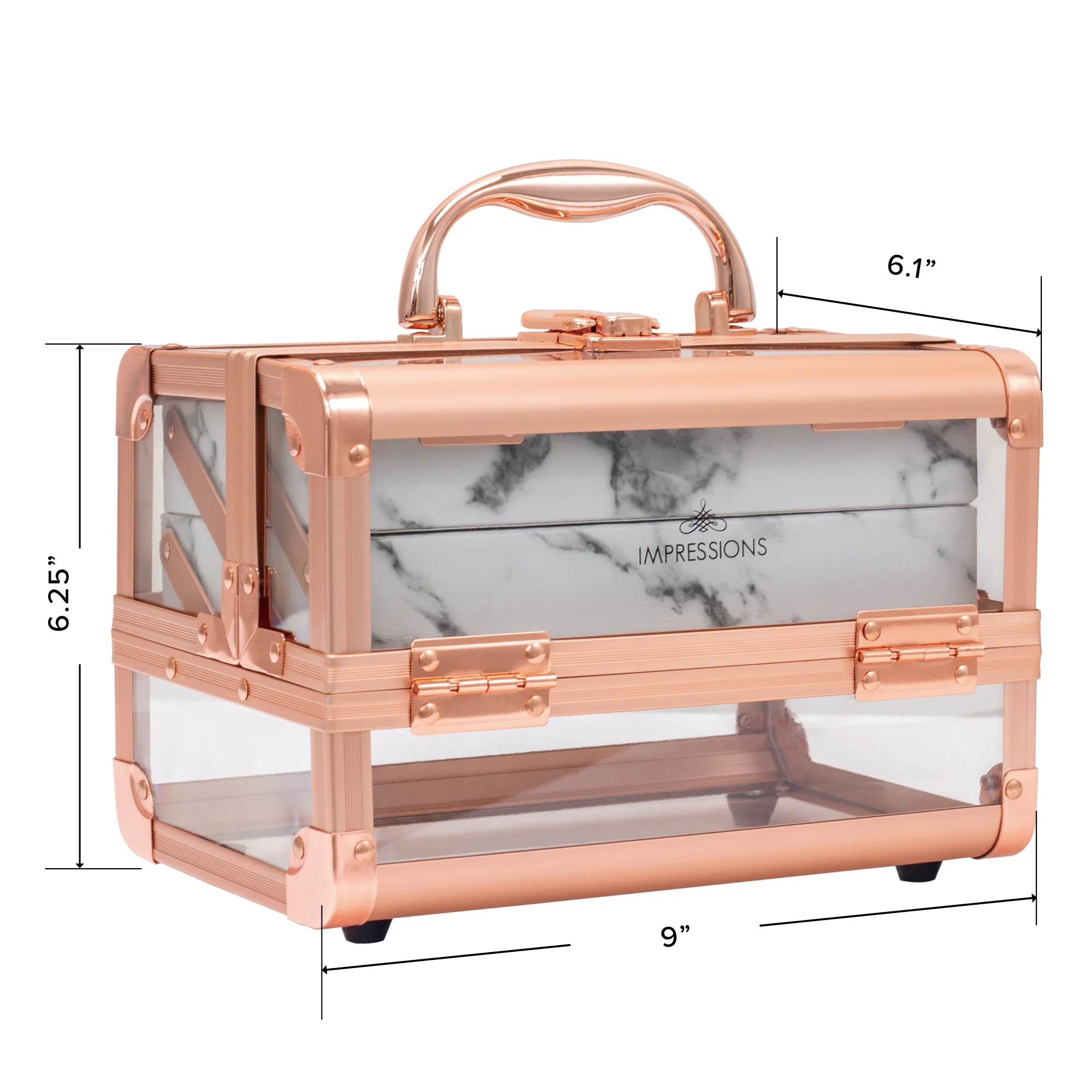 Savvy Lux Makeup Travel Case with Mirror - Image 3