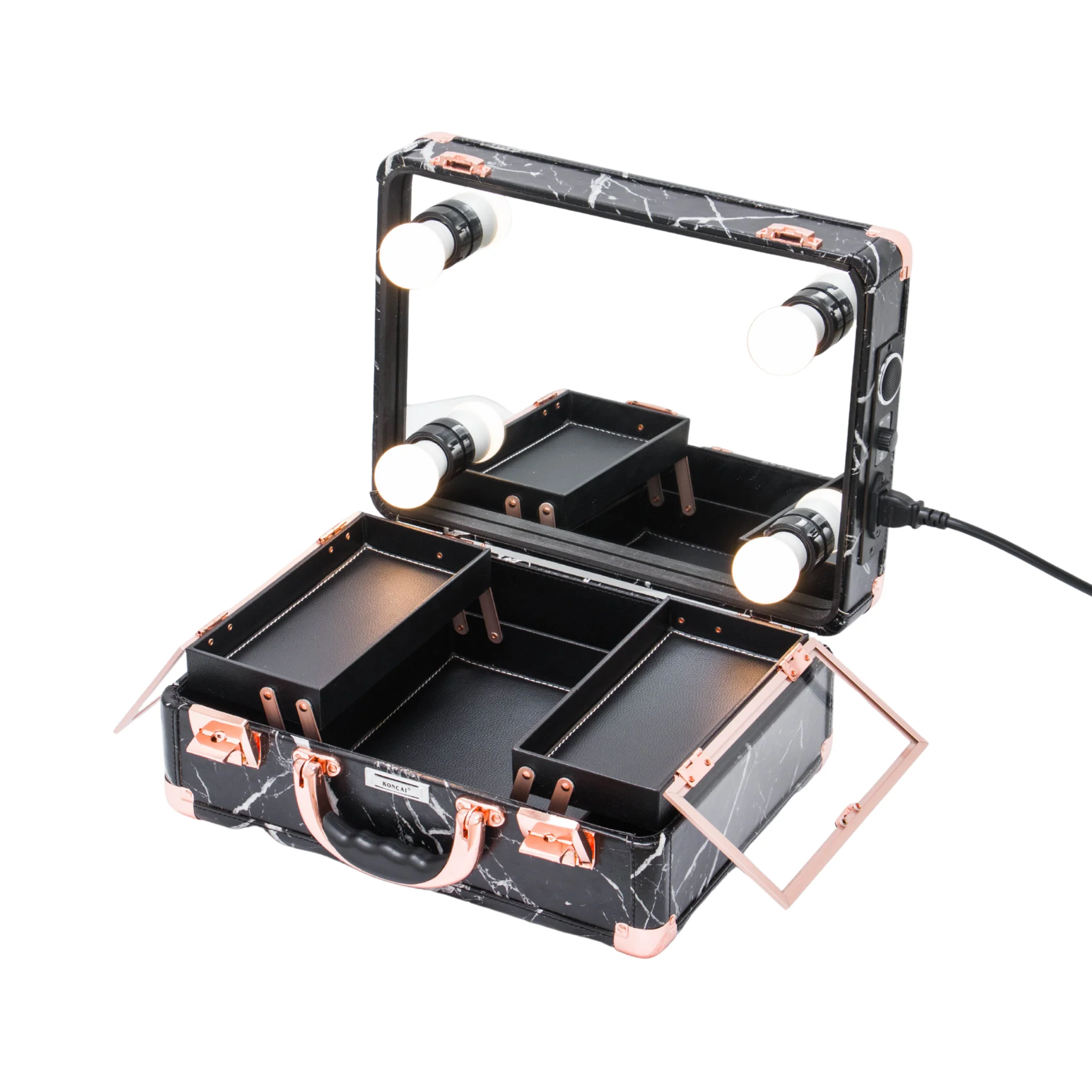 SlayCase® 3.0 Vanity Travel Case in Black Marble - Image 3