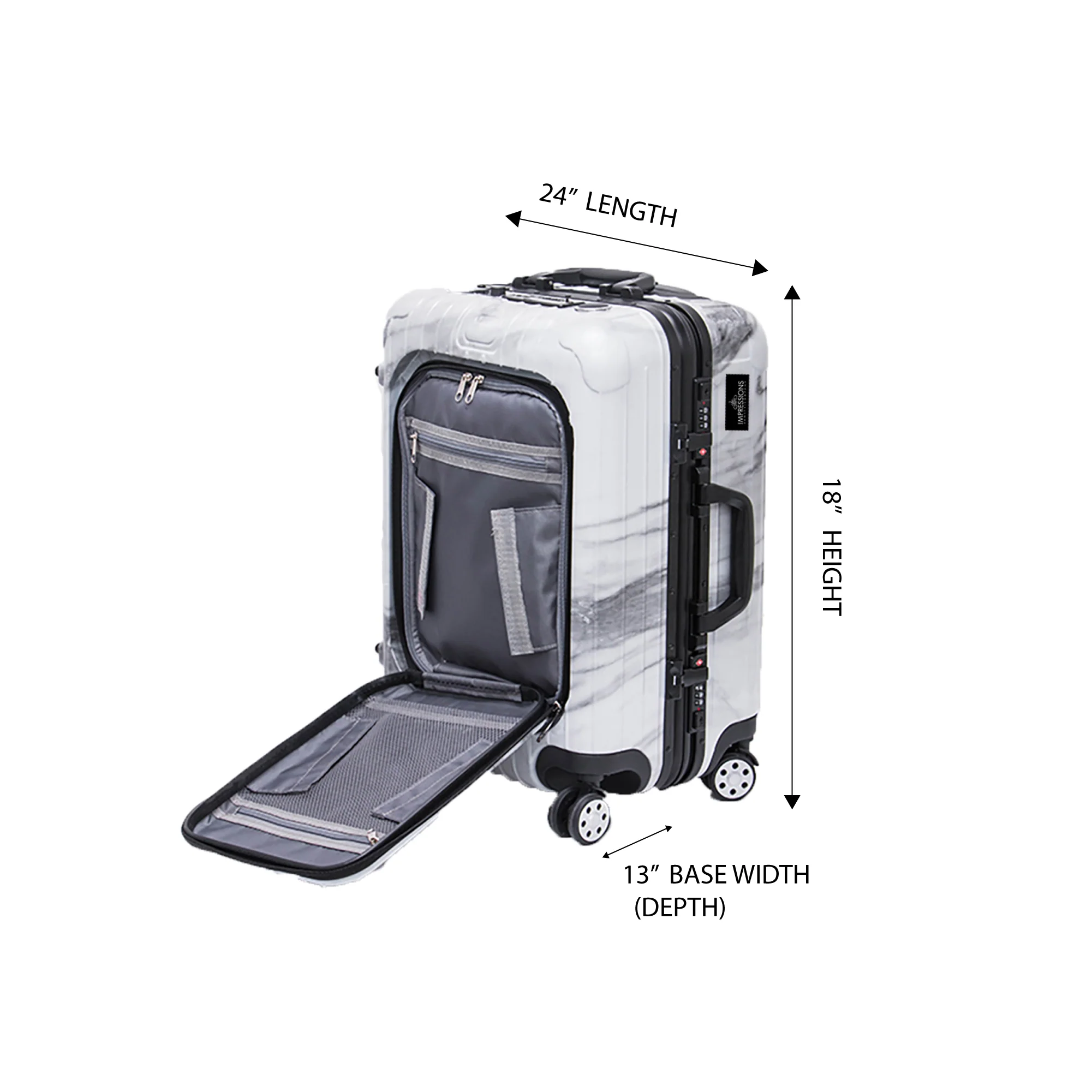 SlayCase® Marble Bella Travel Makeup Case - Image 11