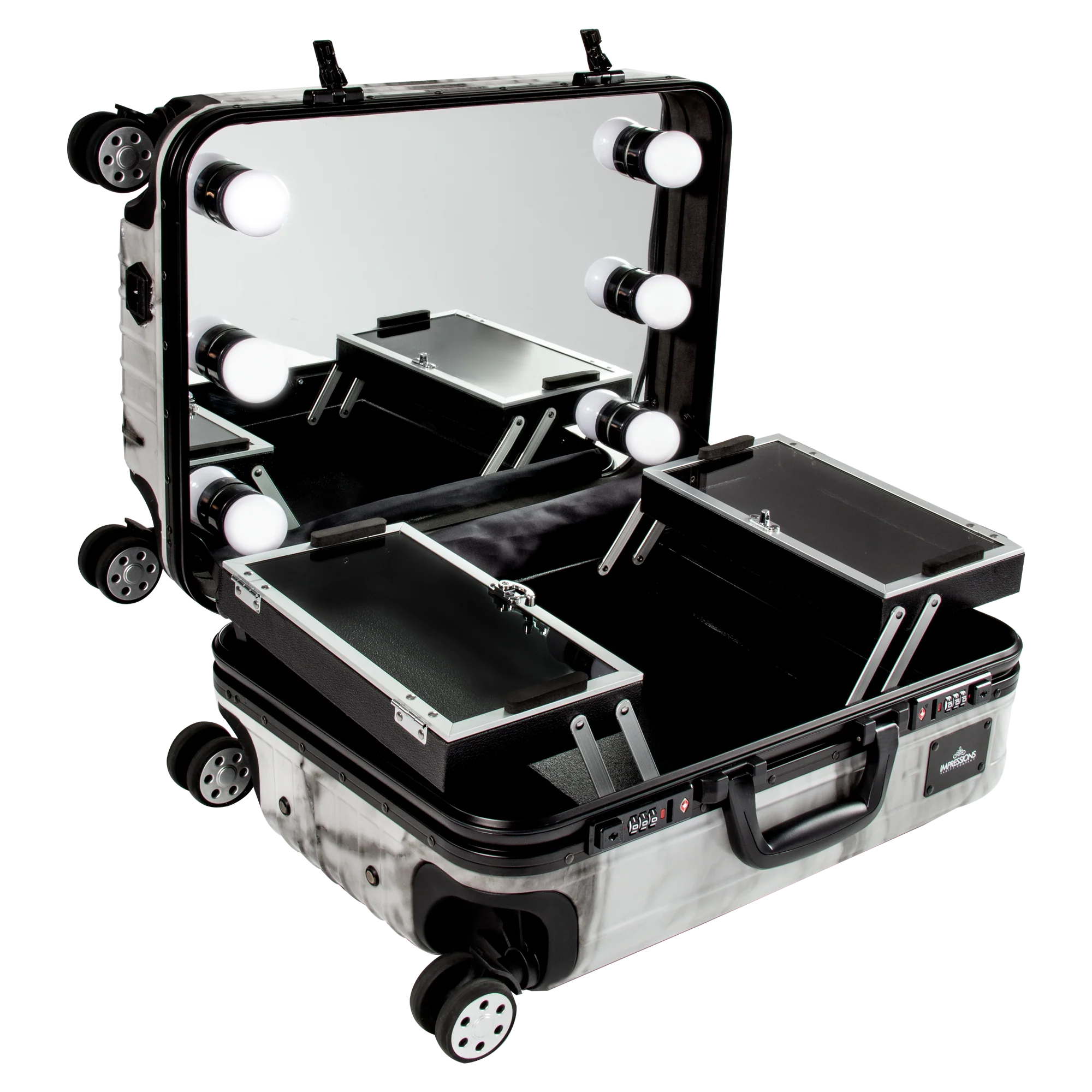 SlayCase® Marble Bella Travel Makeup Case - Image 2