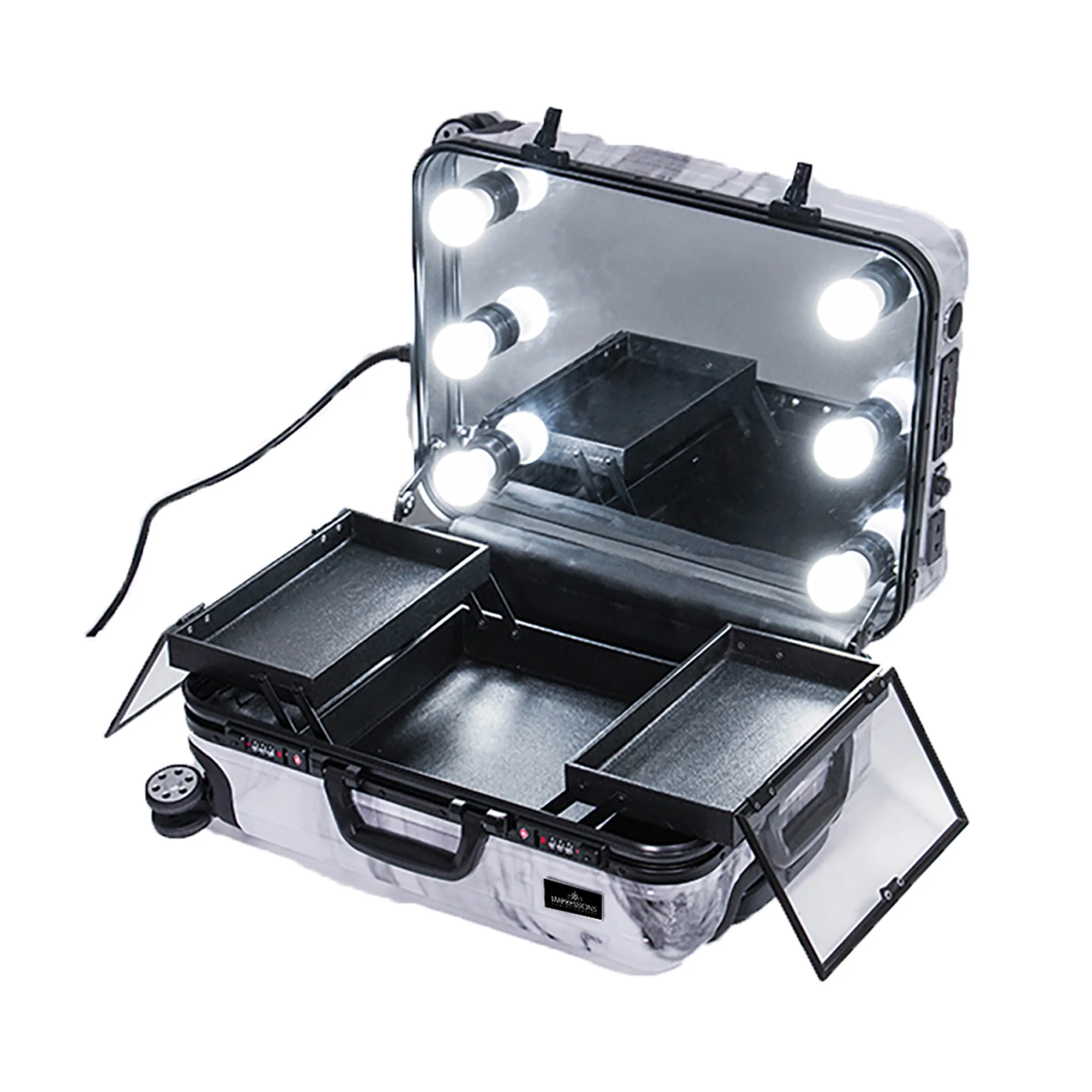 SlayCase® Marble Bella Travel Makeup Case - Image 4