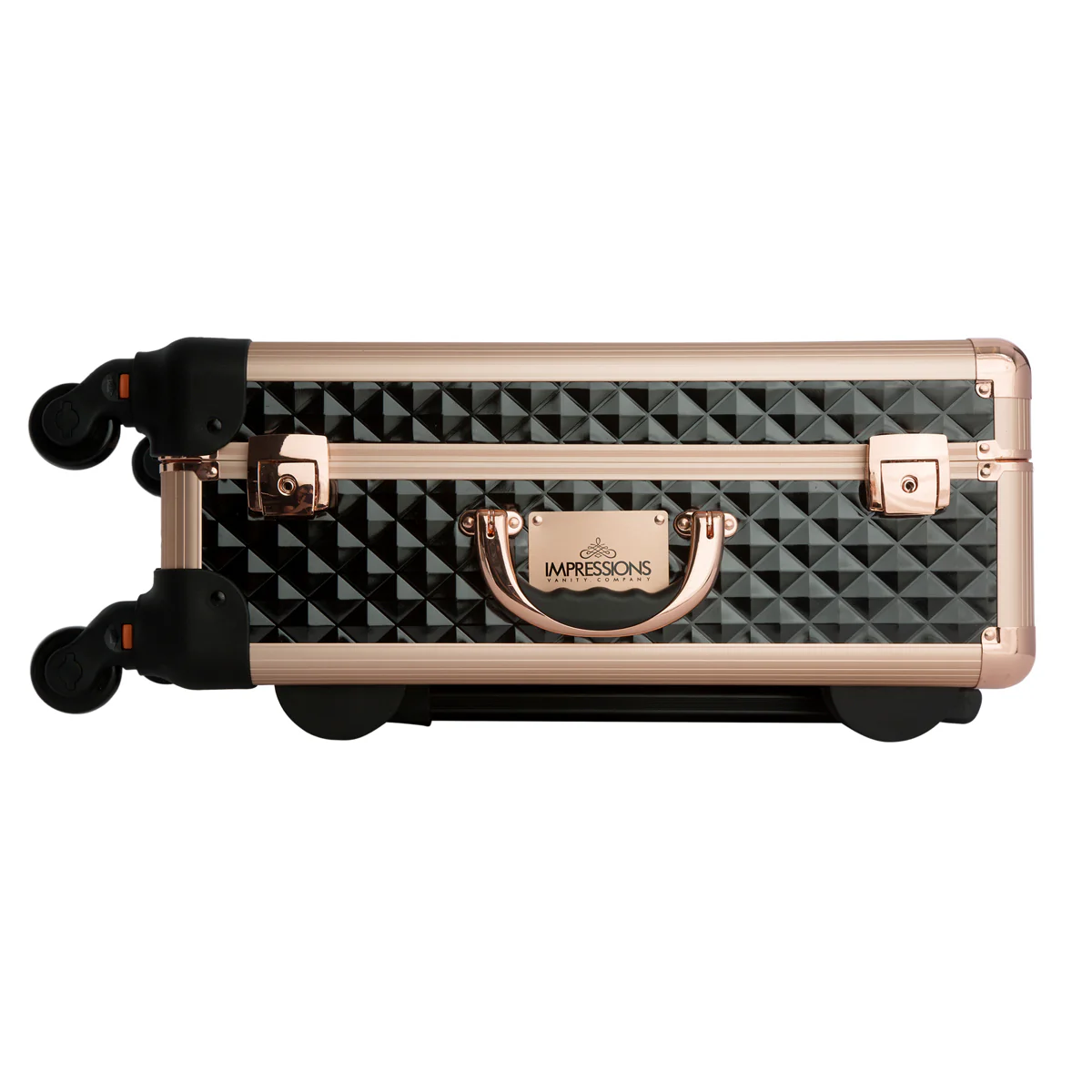 SlayCase® XL Vanity Travel Case in Black & Rose Gold Studded - Image 4