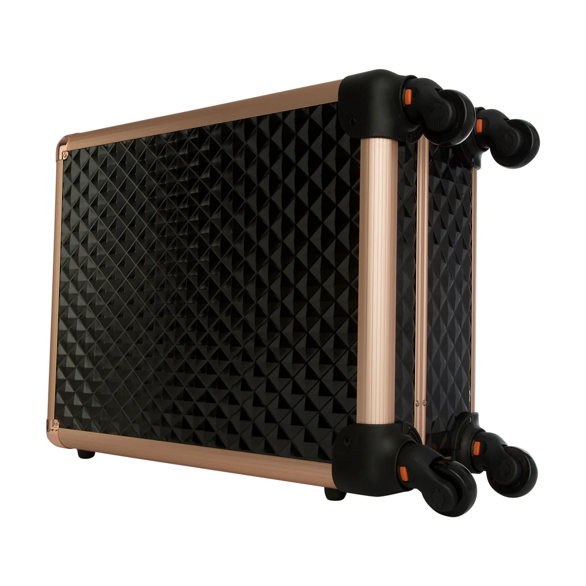 SlayCase® XL Vanity Travel Case in Black & Rose Gold Studded - Image 6