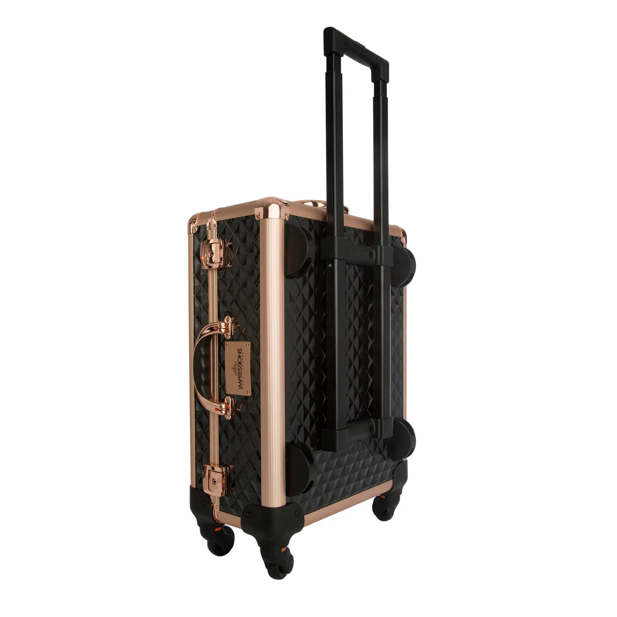 SlayCase® XL Vanity Travel Case in Black & Rose Gold Studded - Image 7