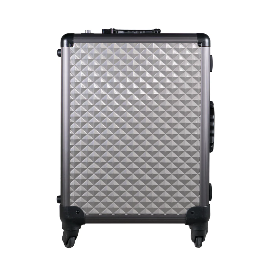 SlayCase® XL Vanity Travel Train Case in Charcoal Studded - Image 3