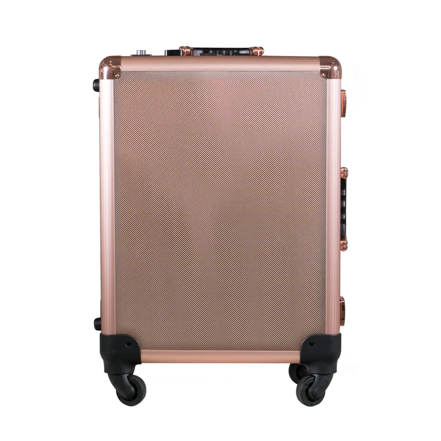 SlayCase® XL Vanity Travel Train Case in Rose Gold Bling - Image 3