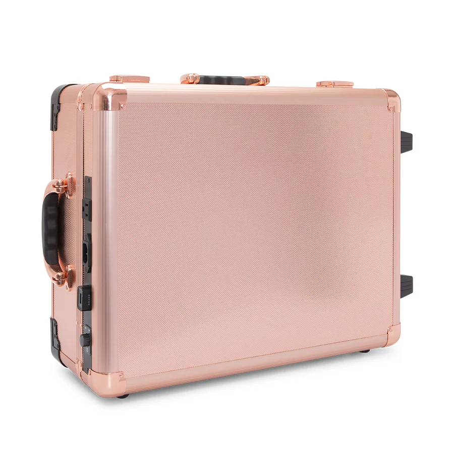 SlayCase® XLS Vanity Travel Case with Stand in Rose Gold Bling - Image 5