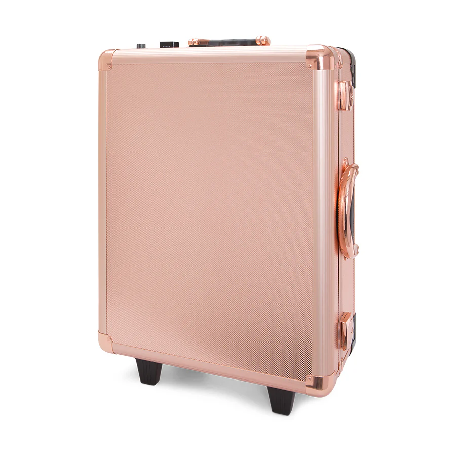 SlayCase® XLS Vanity Travel Case with Stand in Rose Gold Bling - Image 6