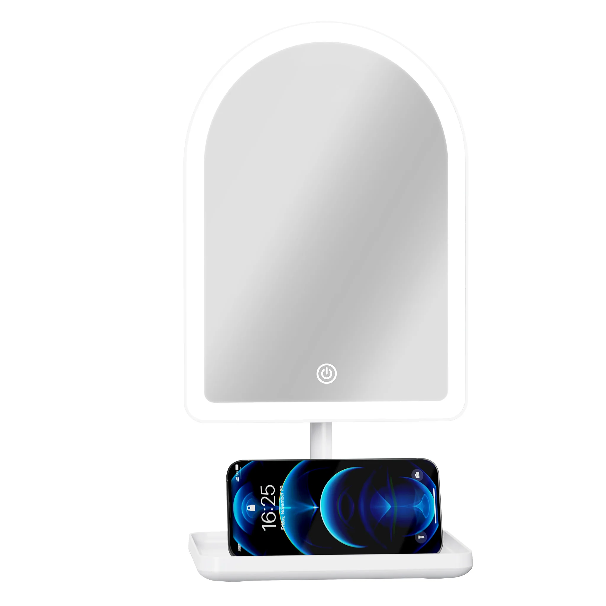 SLAYssentials Arch Tri-Tone LED Tabletop Makeup Mirror - Image 3