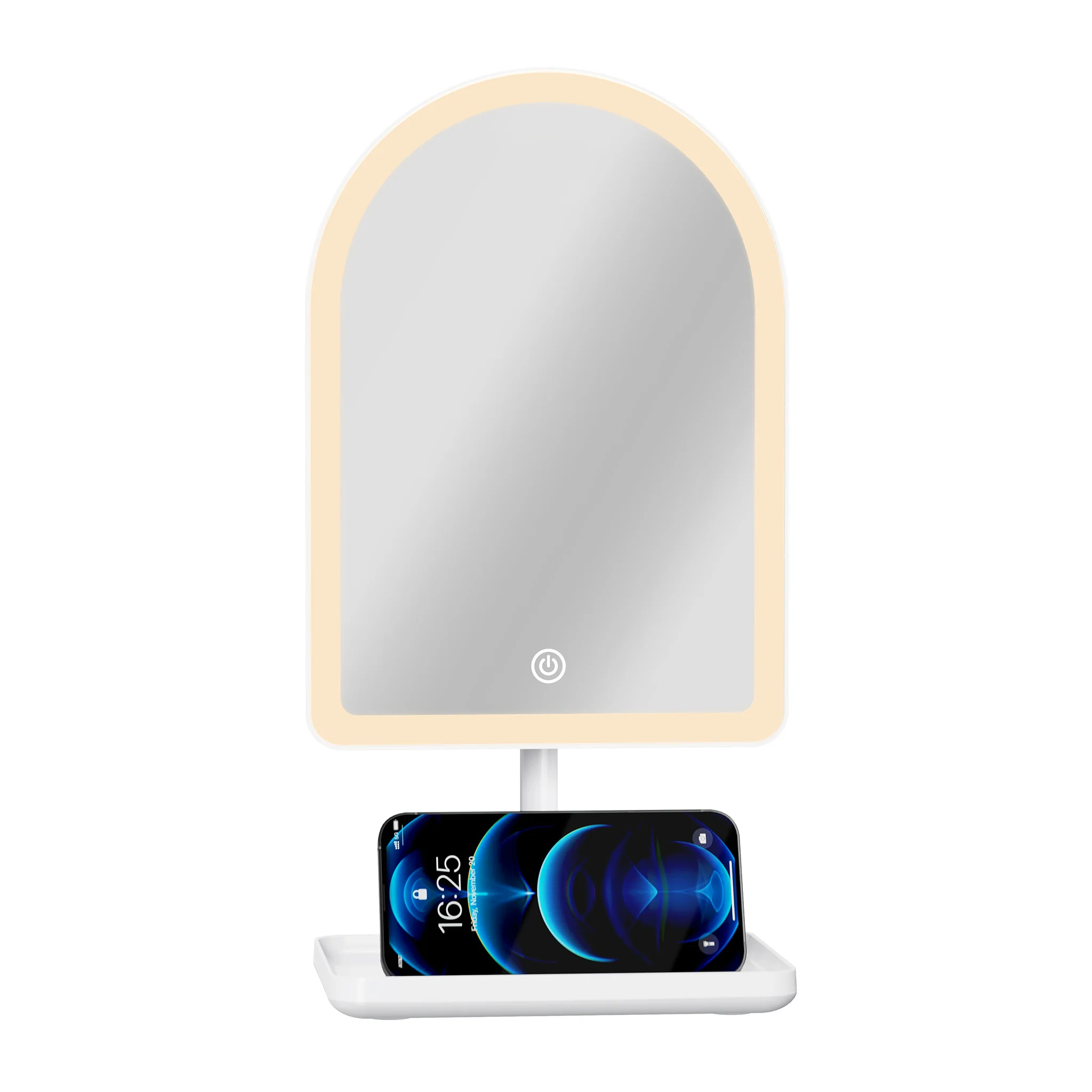 SLAYssentials Arch Tri-Tone LED Tabletop Makeup Mirror - Image 5