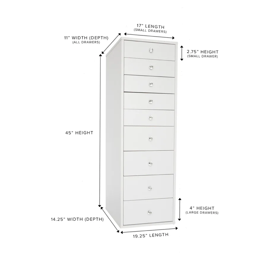 SlayStation® 9-Drawer Makeup Vanity Storage Unit - Image 8