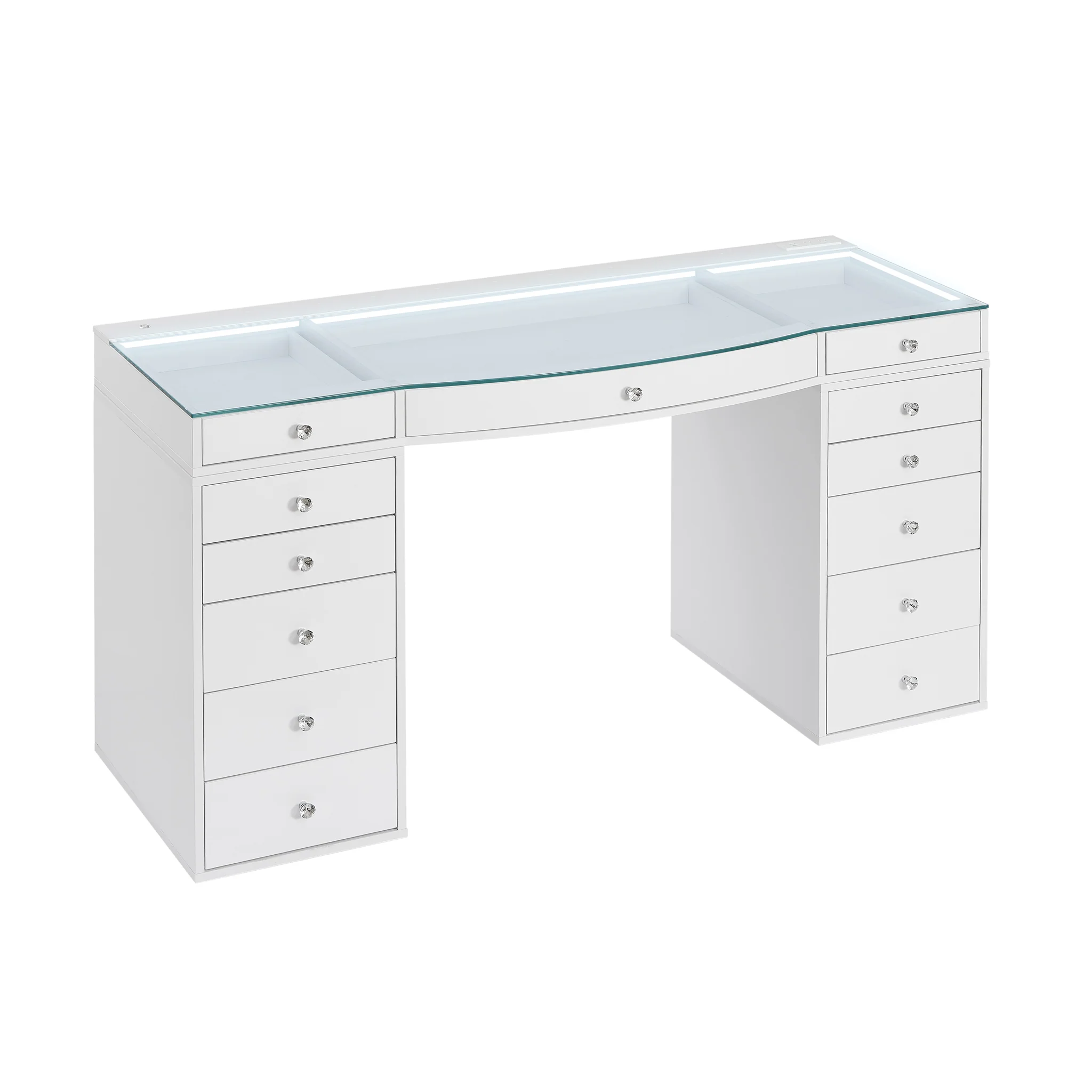 SlayStation® Contour Pro 2.0 Vanity Table w/ LED Light - Image 2