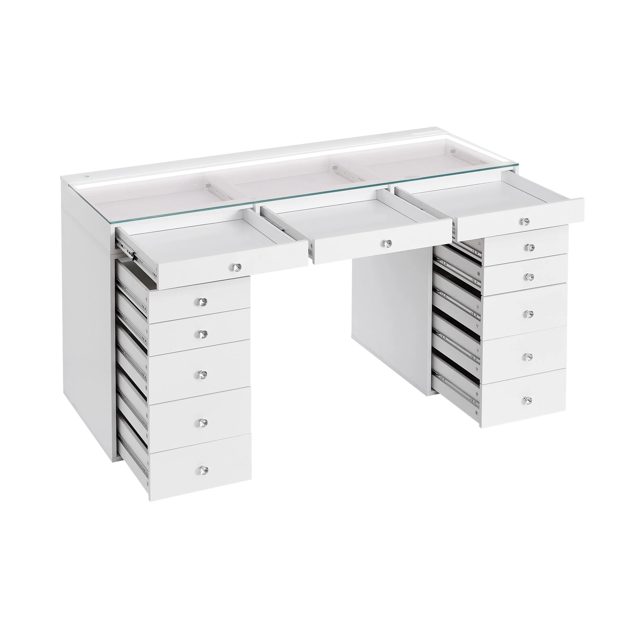 SlayStation® Lumina Pro 2.0 Vanity Table w/ LED Light - Image 4