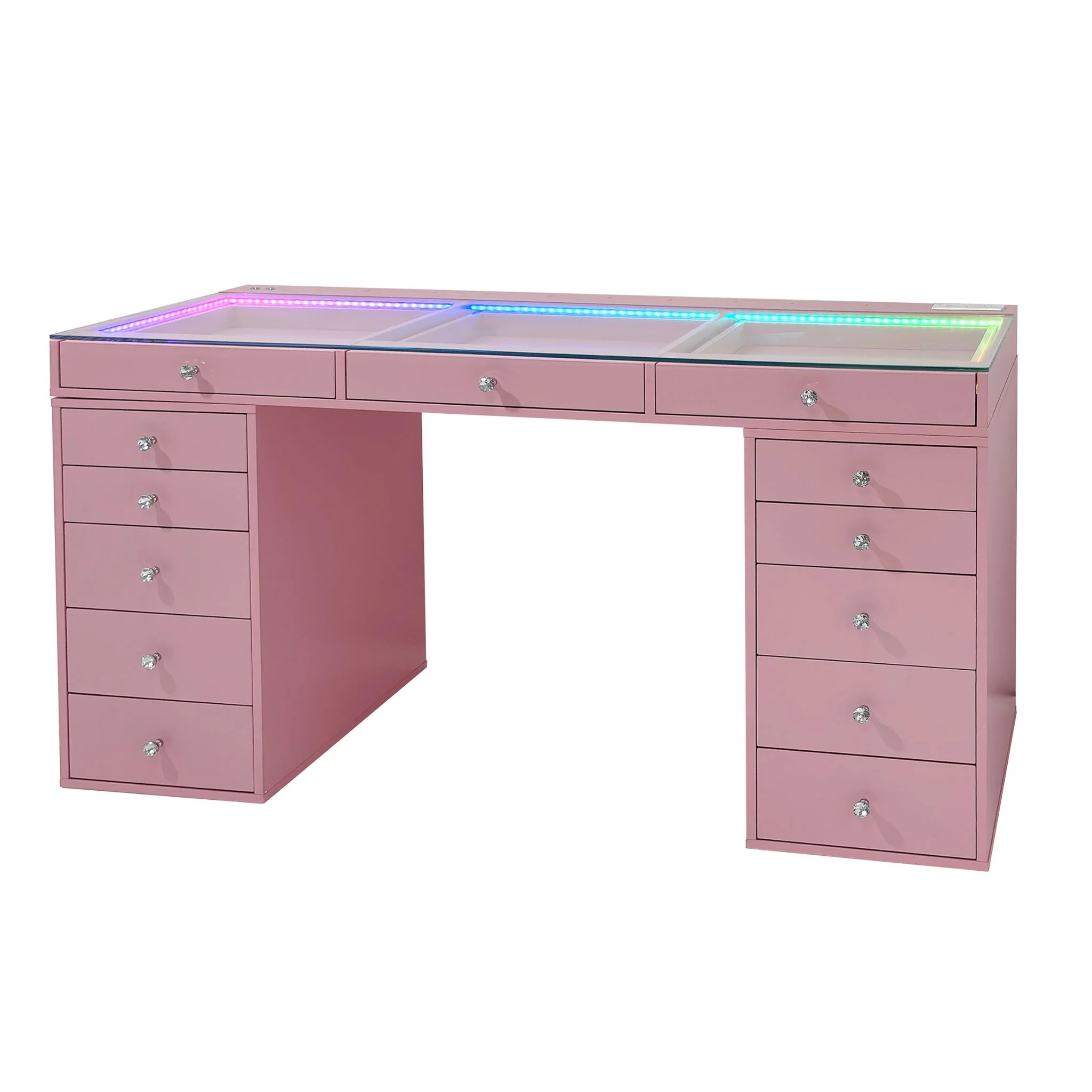 SlayStation® Lumina Pro 2.0 Vanity Table w/ RGB Light - Image 6