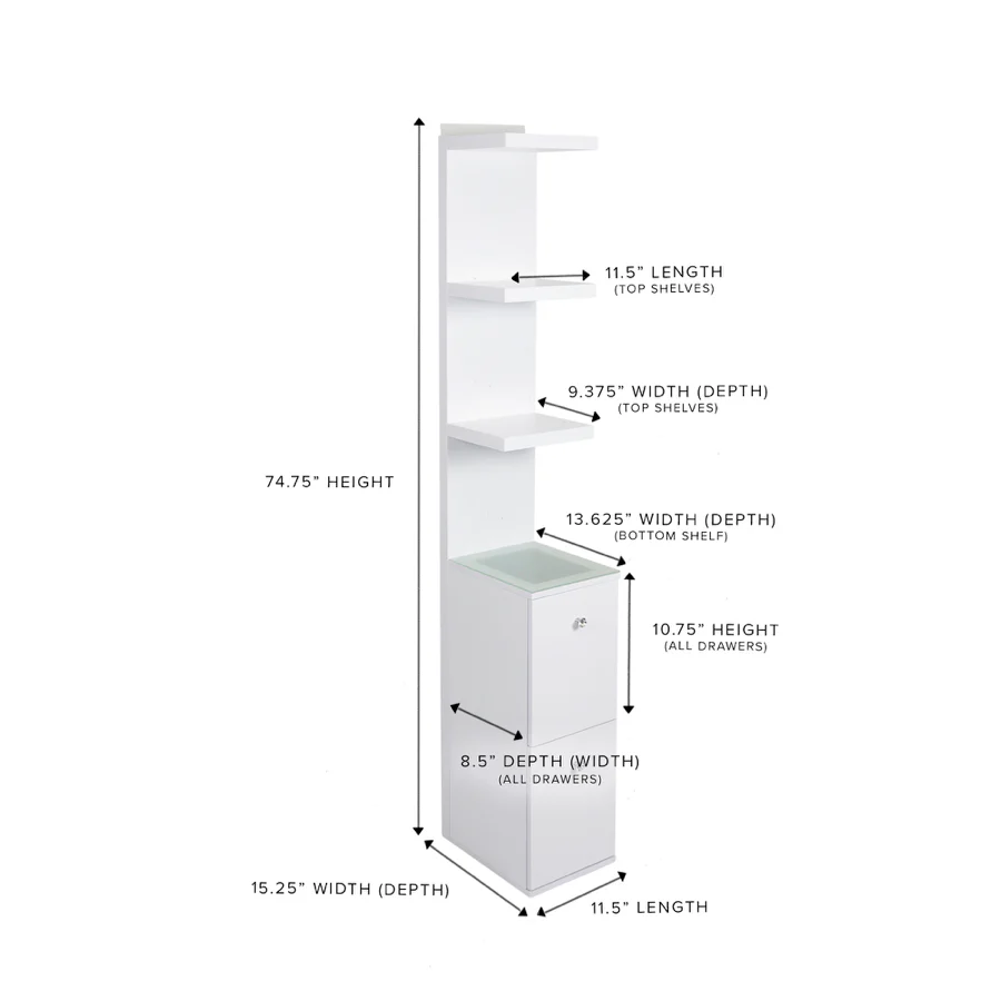 SlayStation® Natalie Column with Drawers - Image 9