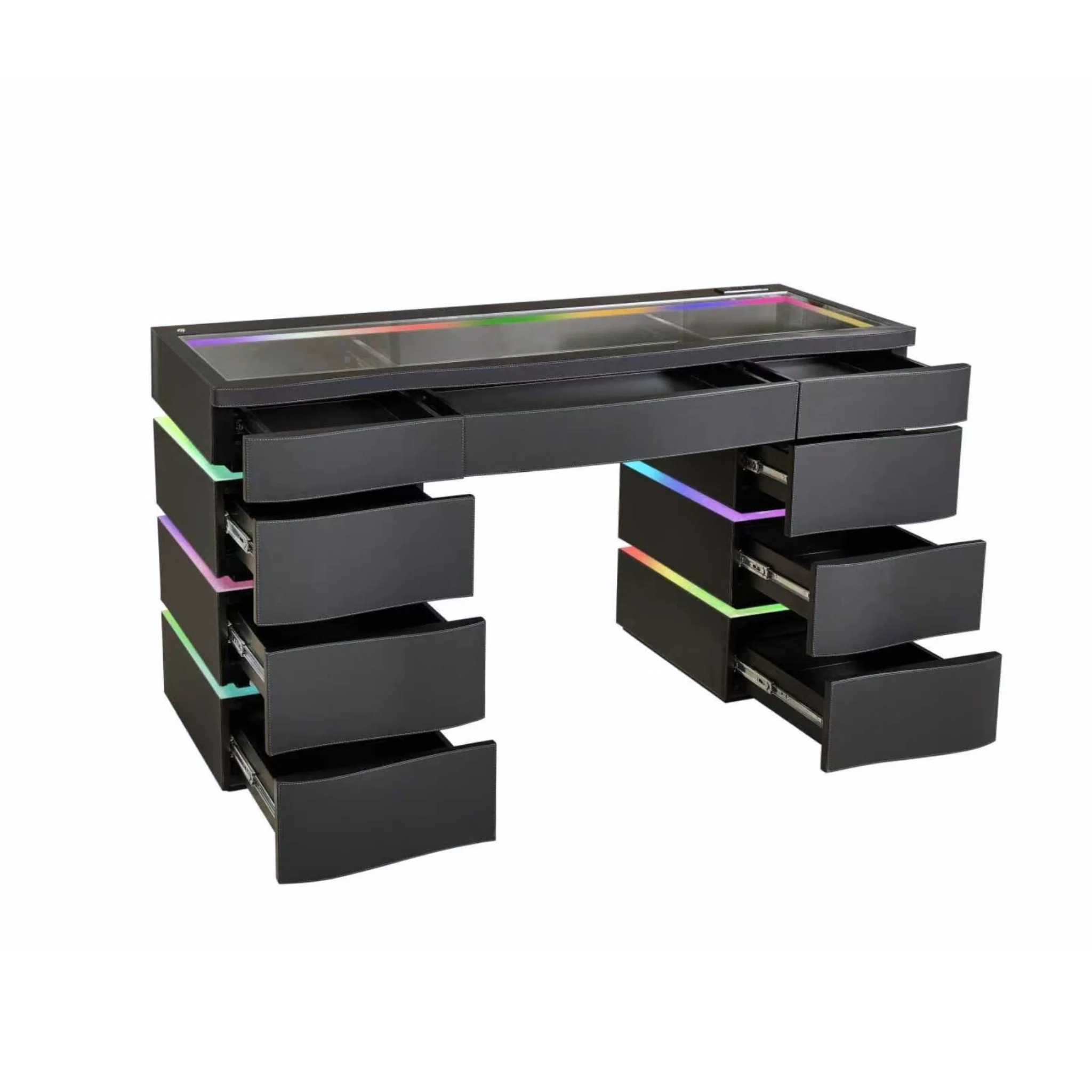 SlayStation® Nebula Vanity Table with RGB Light + Vanity Mirror Bundle - Image 6