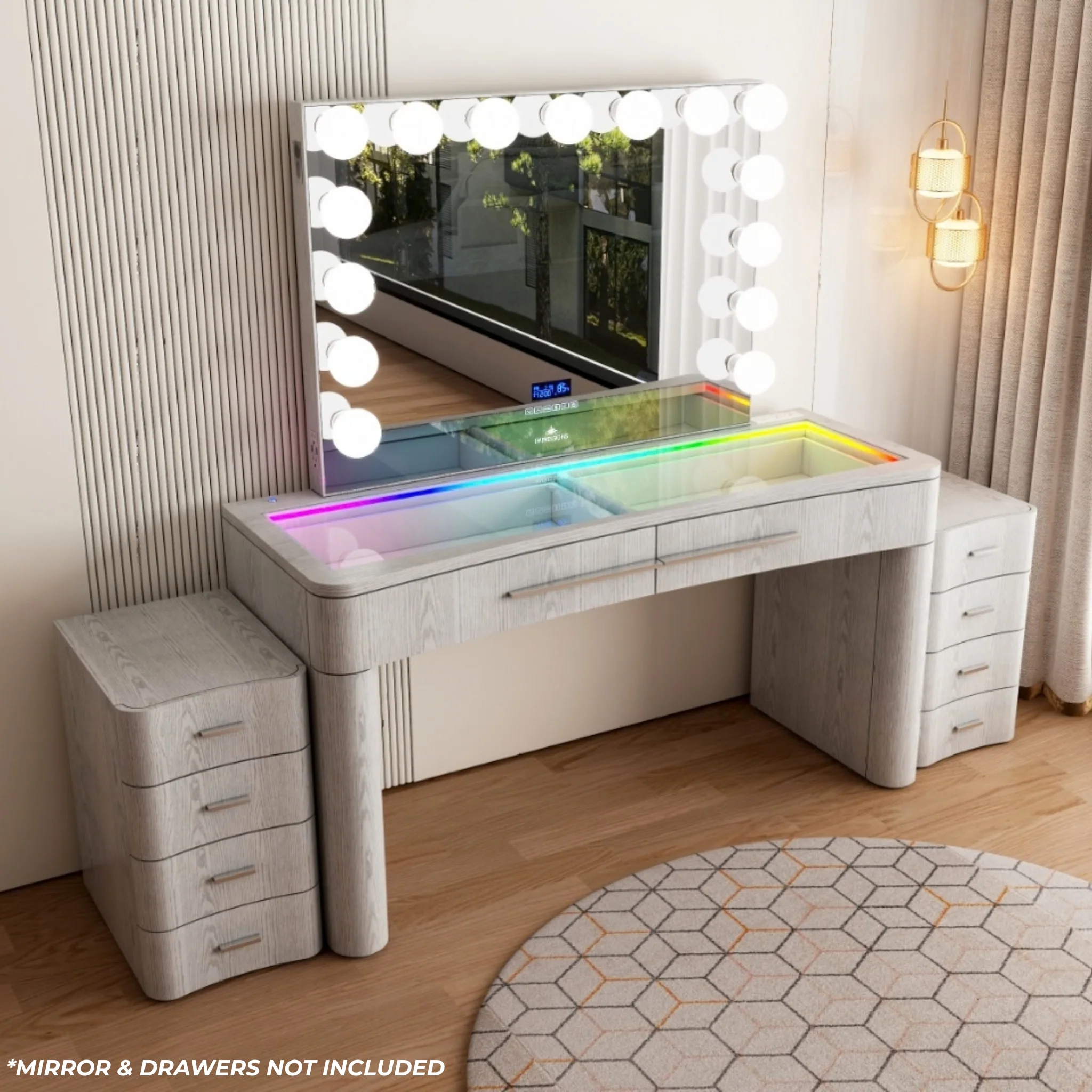 SlayStation® Willow Premium Vanity Table w/ RGB Light - Image 4