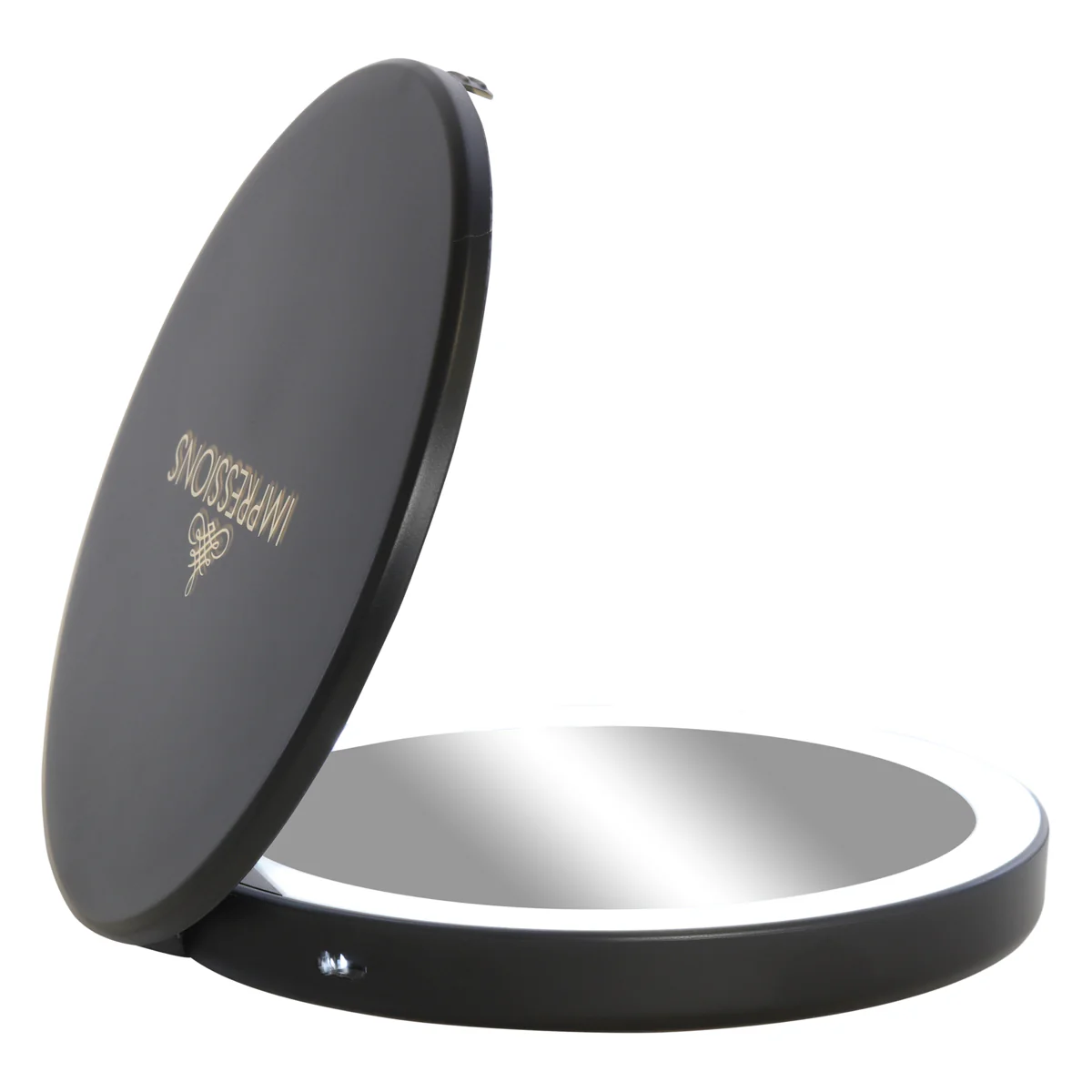 Solar Qi Wireless Charging Base LED Compact Mirror - Image 2