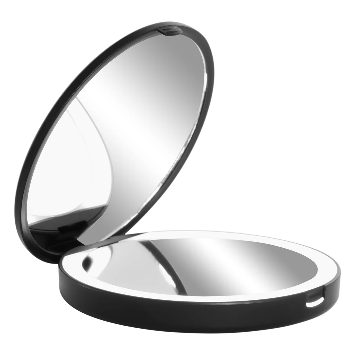 Solar Qi Wireless Charging Base LED Compact Mirror - Image 3