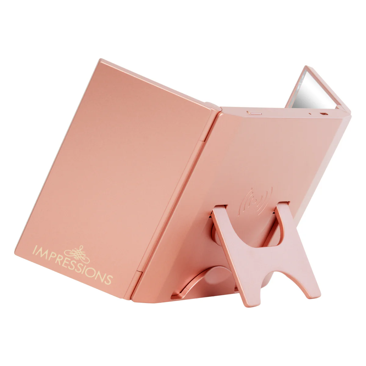 Nova Wireless Charging LED Trifold Compact Mirror - Image 2