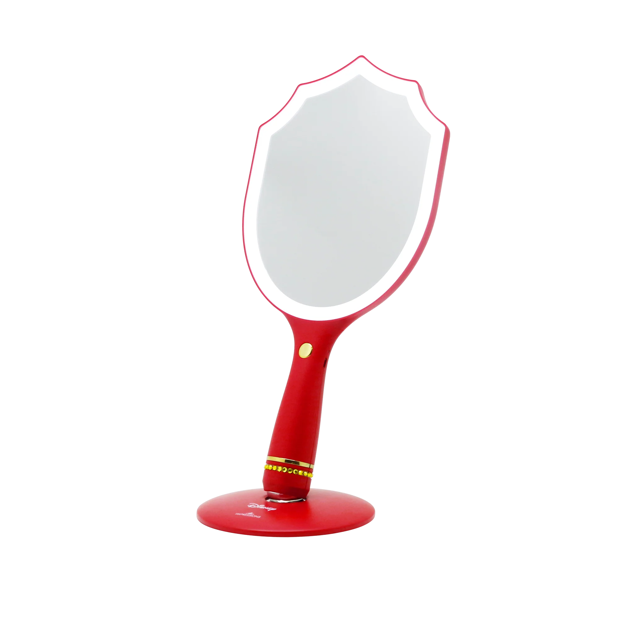 Snow White LED Handheld Makeup Mirror With Standing Base - Image 4