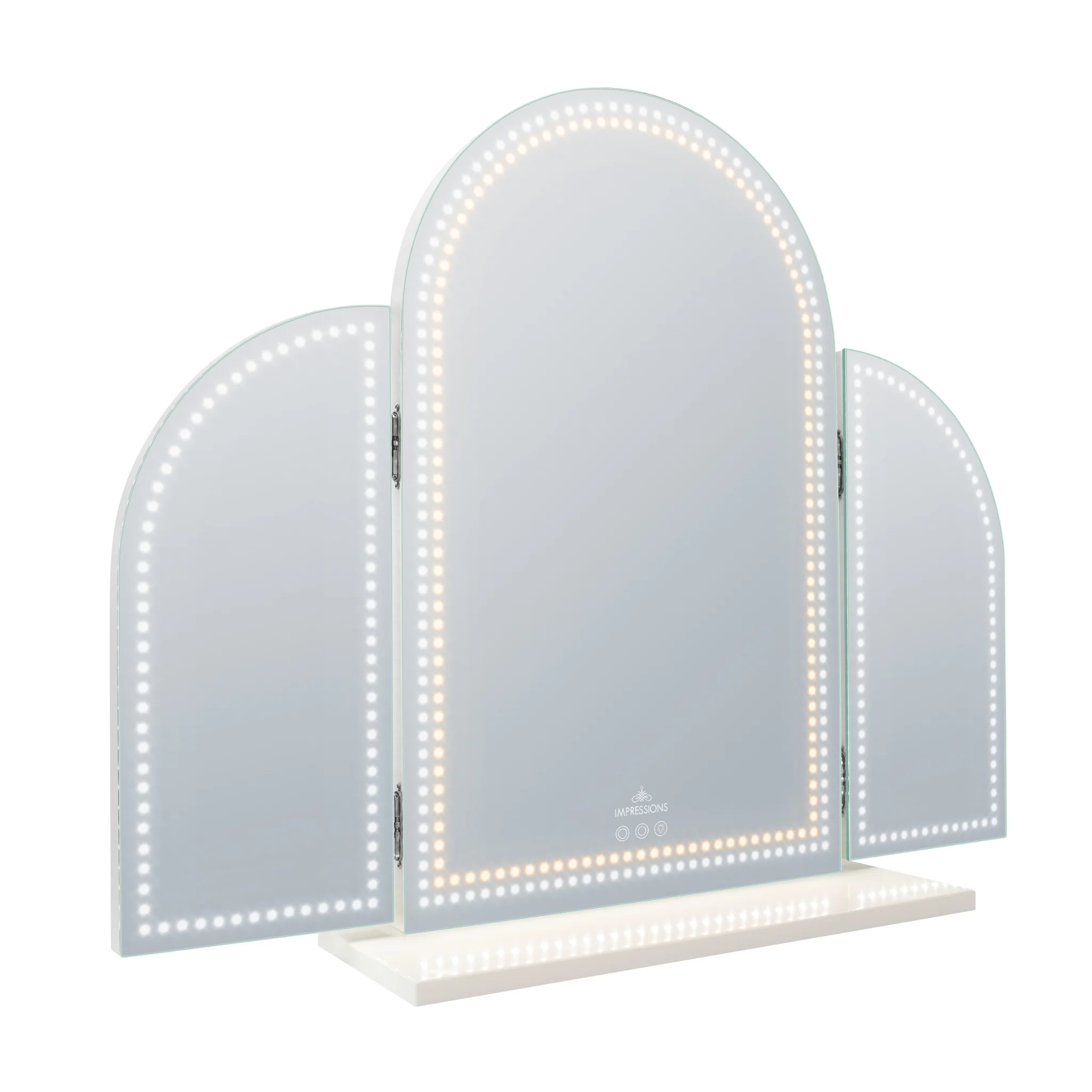 Stage Lite Arch Trifold Vanity Mirror - Image 5