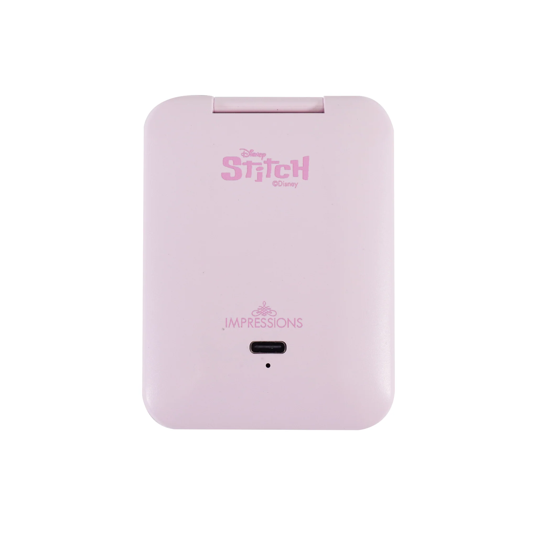 Stitch “Angel Love” Mini Travel Compact Mirror - Image 3