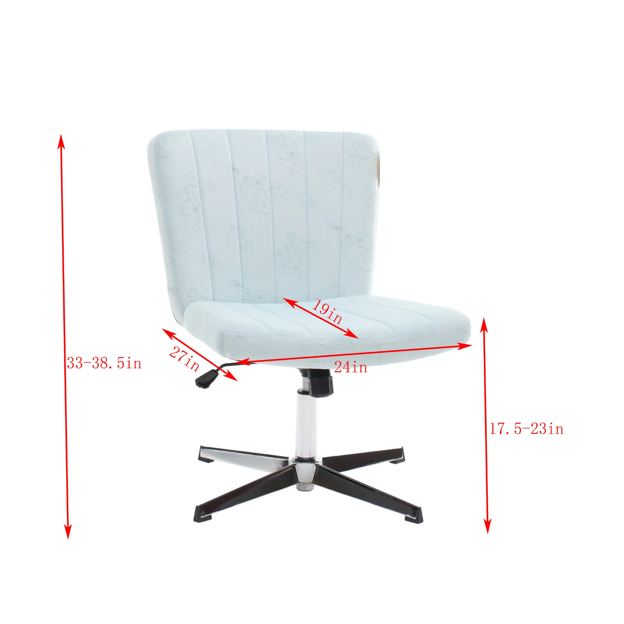 Stitch Criss Cross Vanity Chair - Image 4