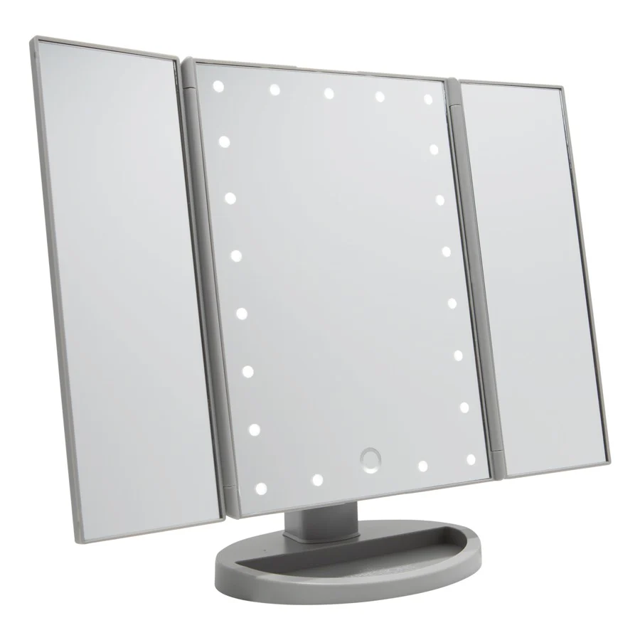 Touch Trifold Dimmable LED Makeup Mirror - Image 10