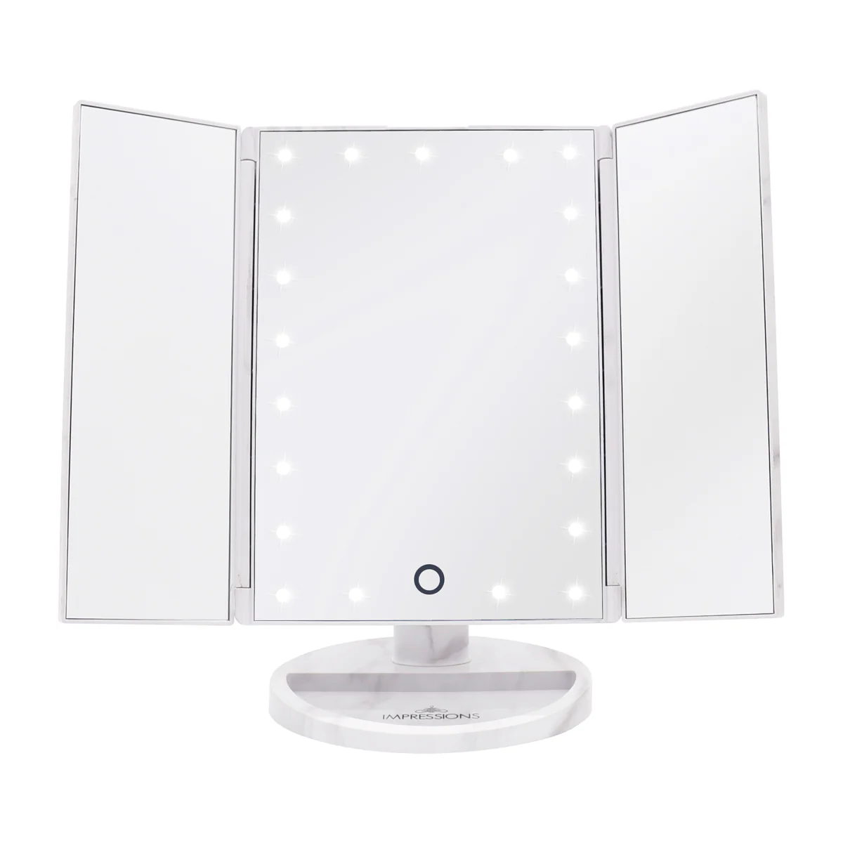 Touch Trifold Dimmable LED Makeup Mirror - Image 14