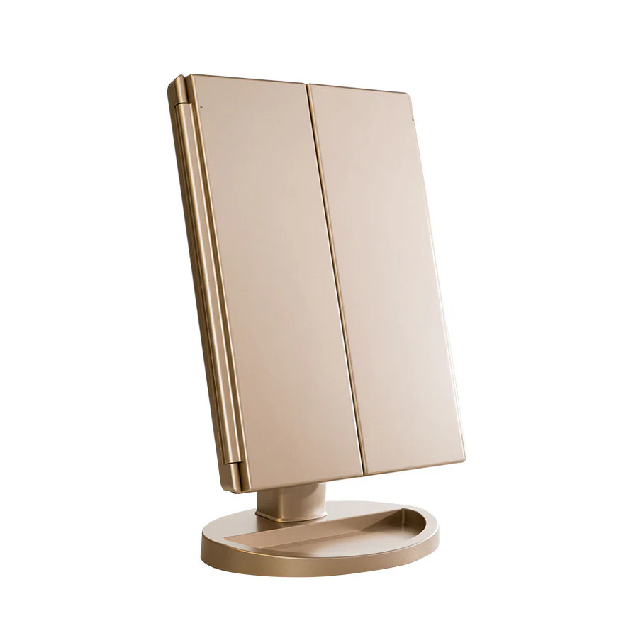 Touch Trifold Dimmable LED Makeup Mirror - Image 2