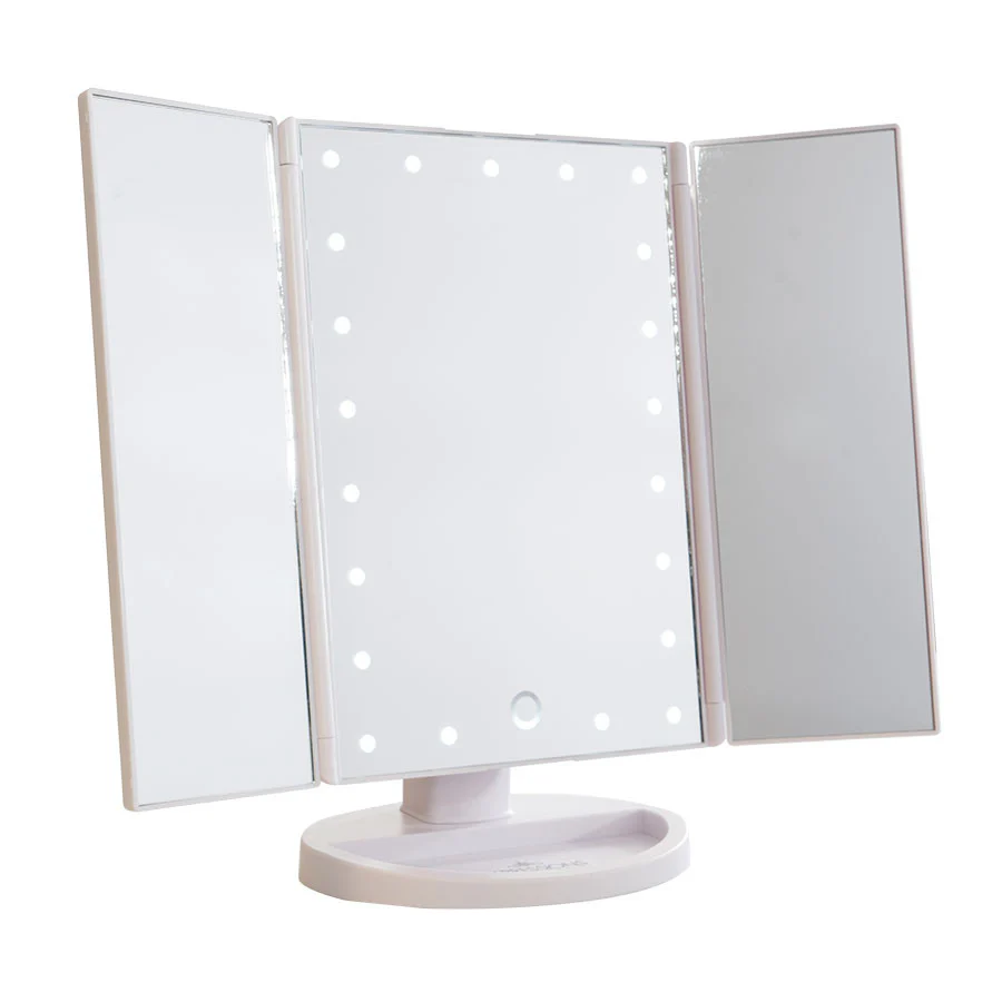 Touch Trifold Dimmable LED Makeup Mirror - Image 7