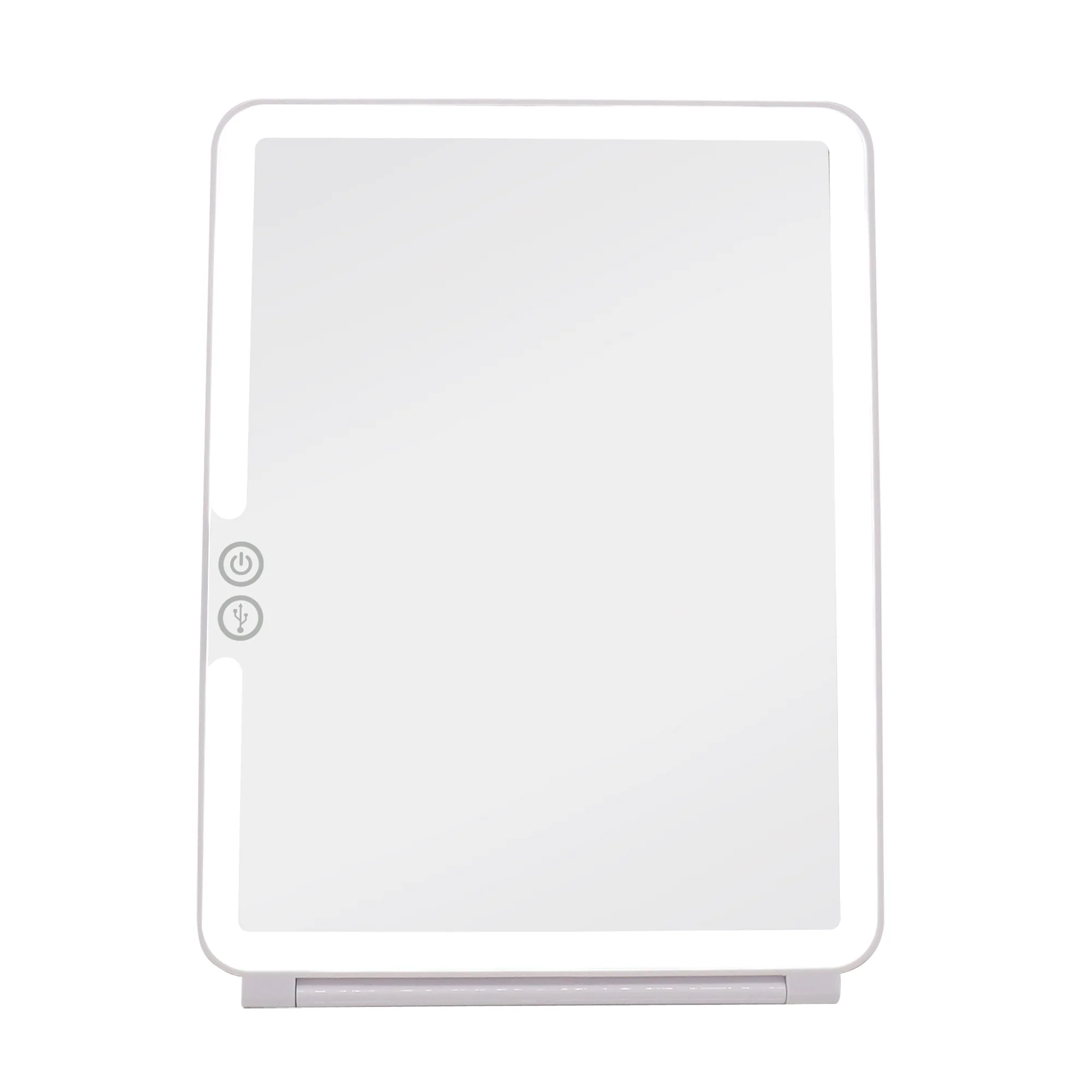 Touch Pad 2.0 Rechargeable LED Makeup Mirror with Flip Cover - Image 13